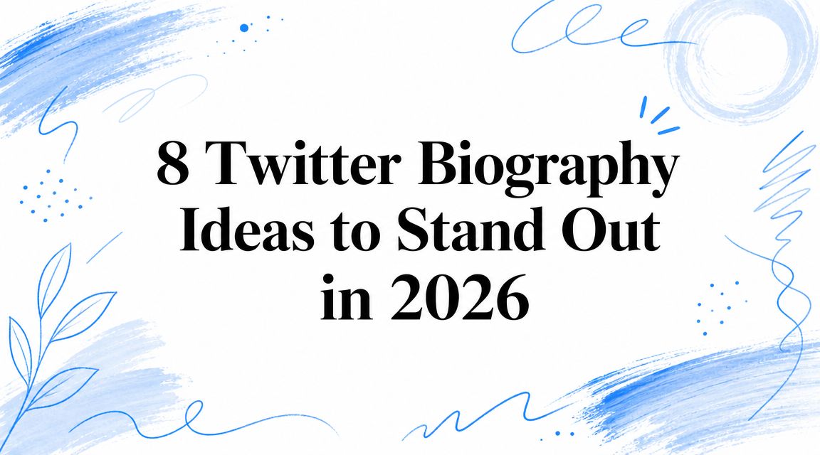 8 Twitter Biography Ideas to Stand Out in 2026