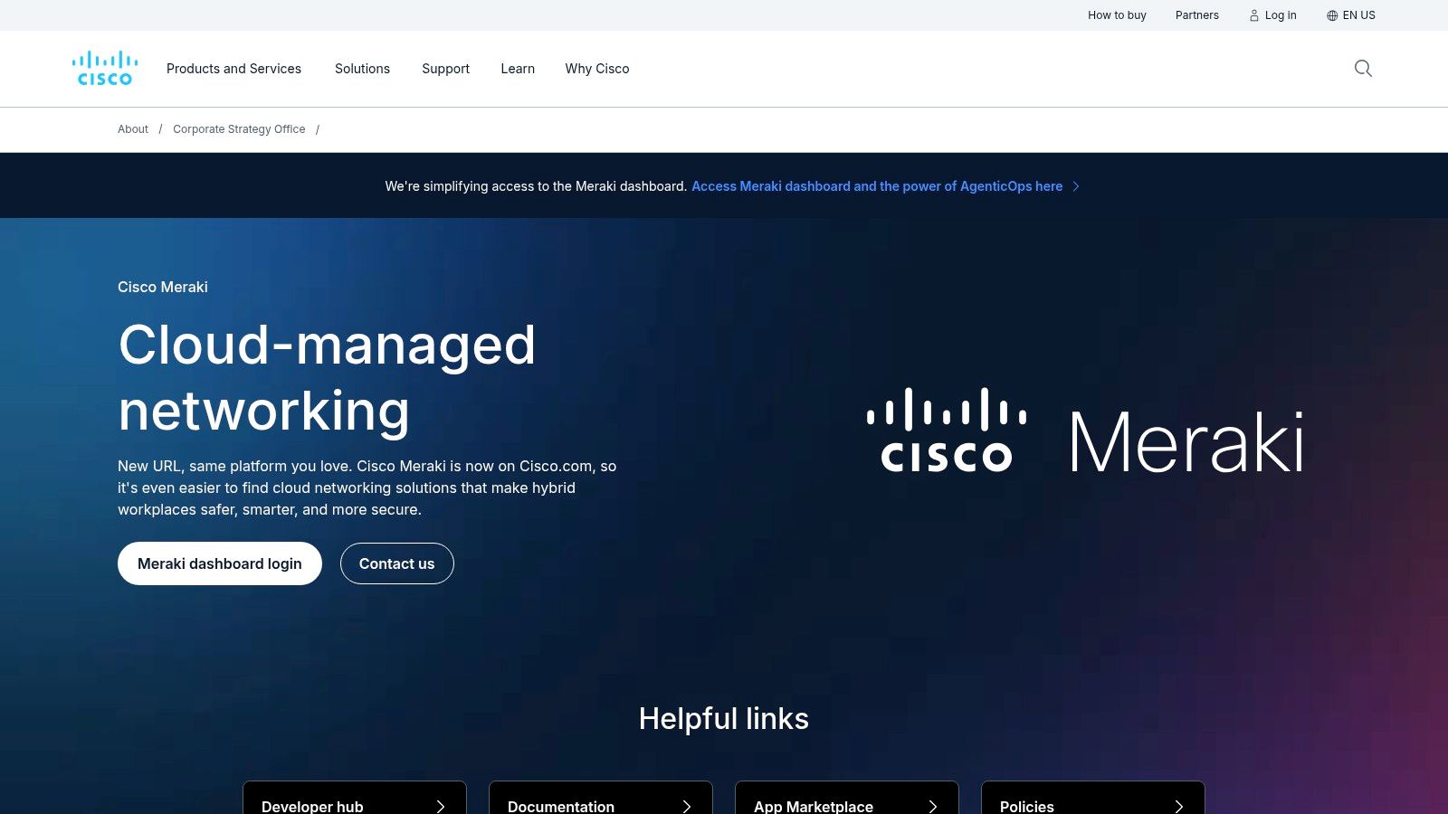 Cisco Meraki built-in splash pages and themes