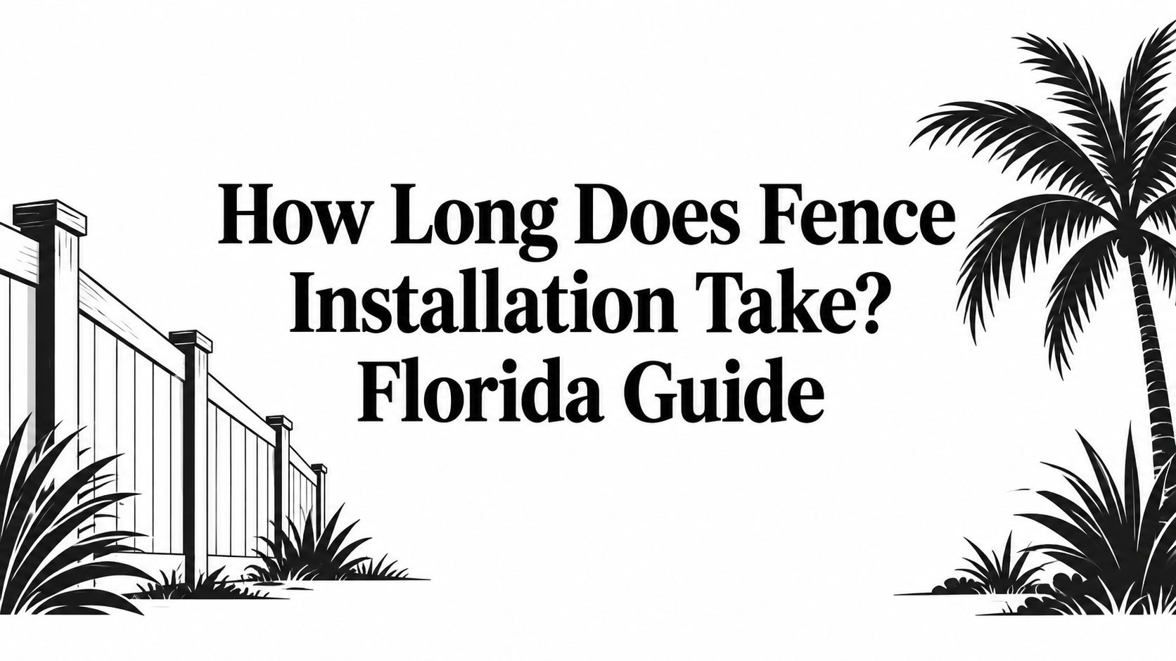 How Long Does Fence Installation Take? Florida Guide