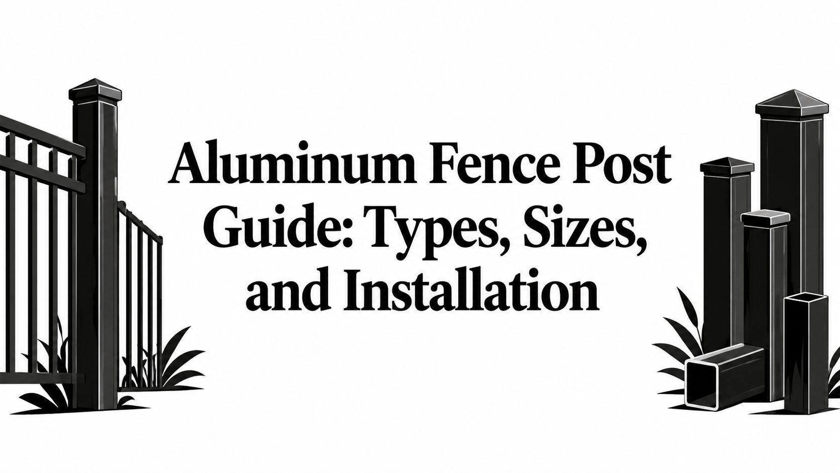 Aluminum Fence Post Guide: Types, Sizes, and Installation