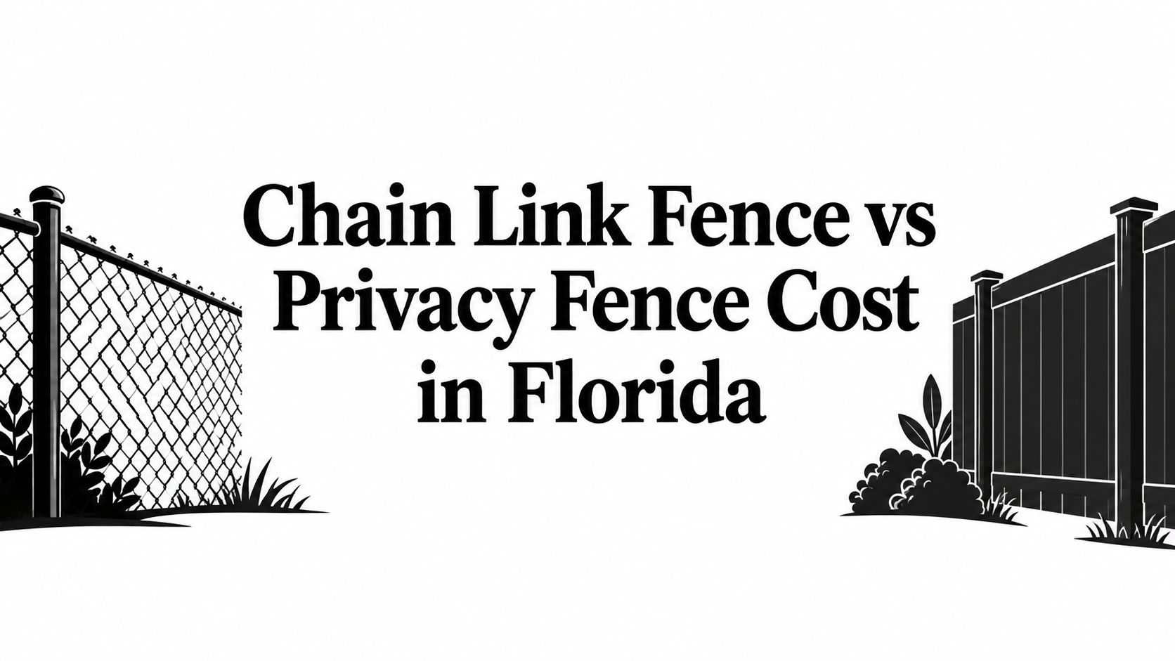Chain Link Fence vs Privacy Fence Cost in Florida