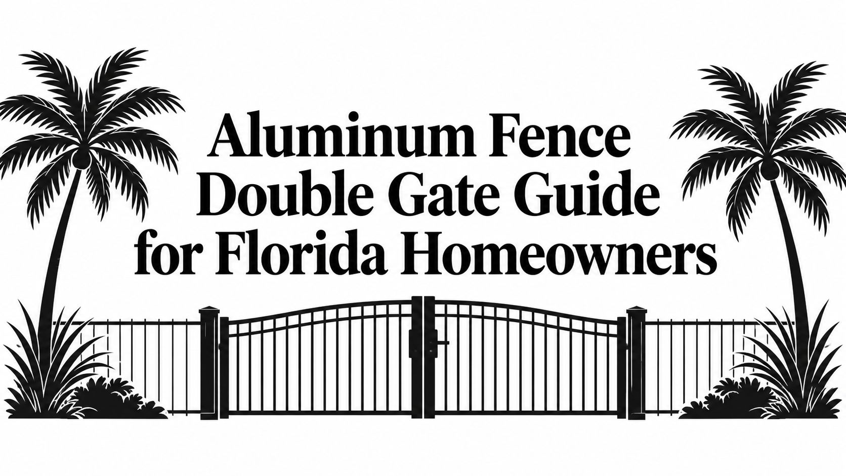 Aluminum Fence Double Gate Guide for Florida Homeowners