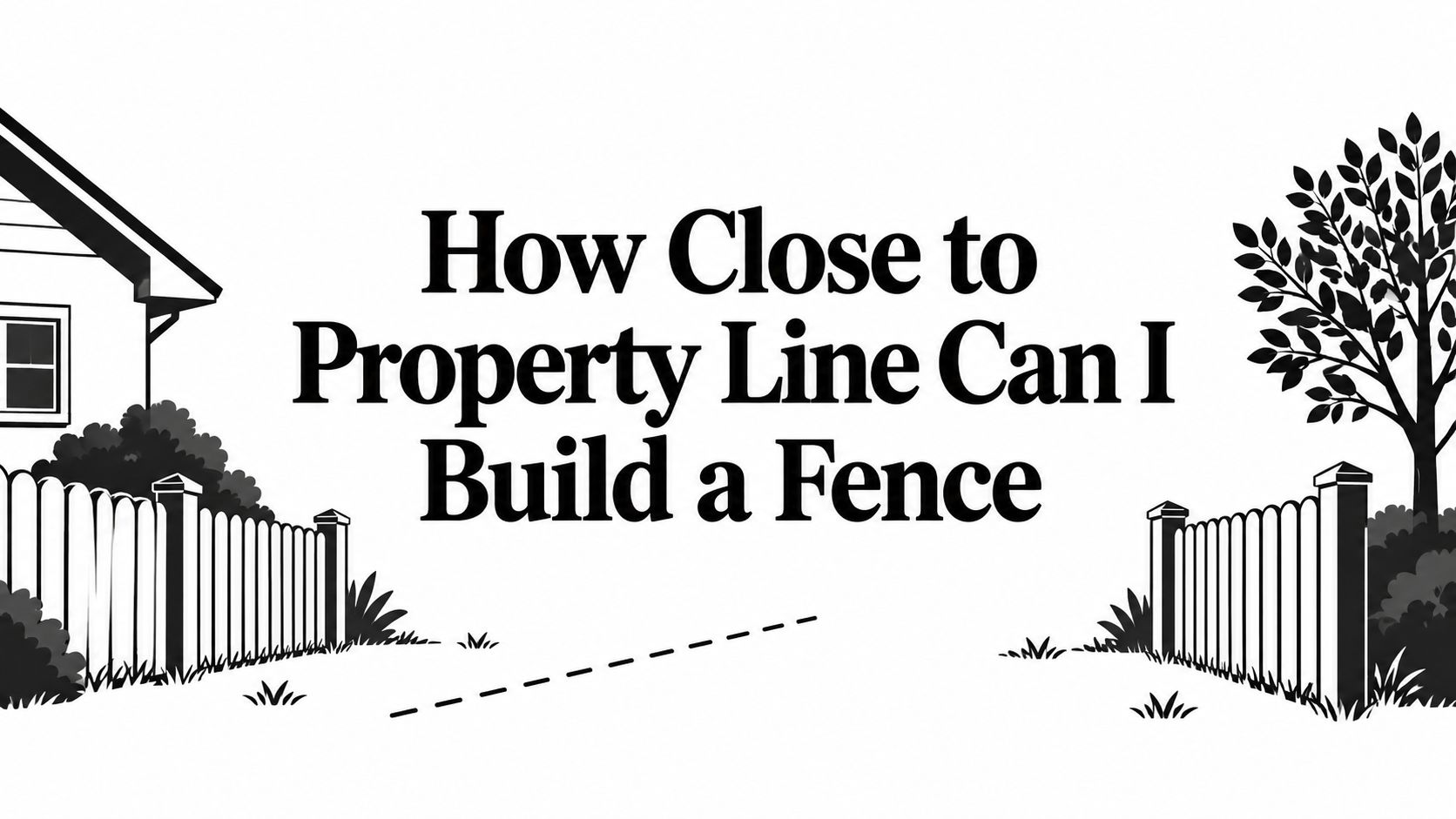How Close to Property Line Can I Build a Fence