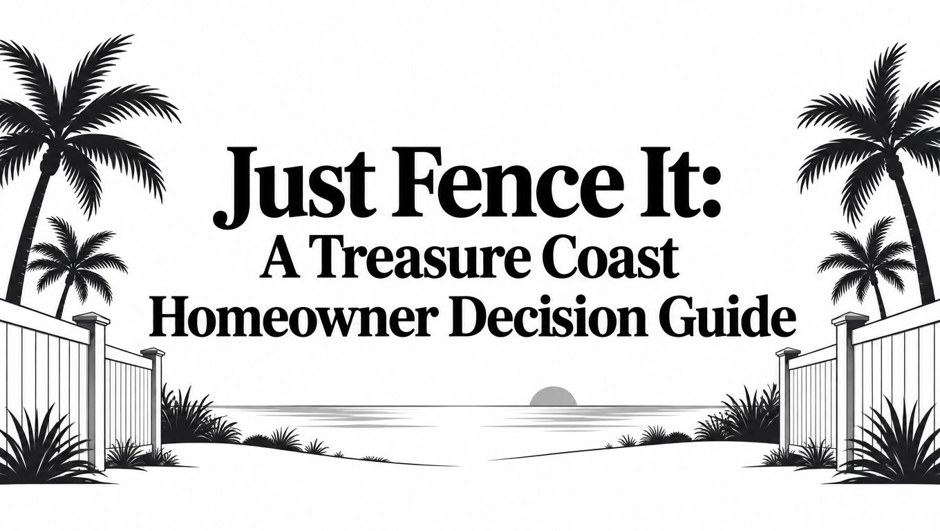 Just Fence It: A Treasure Coast Homeowner Decision Guide