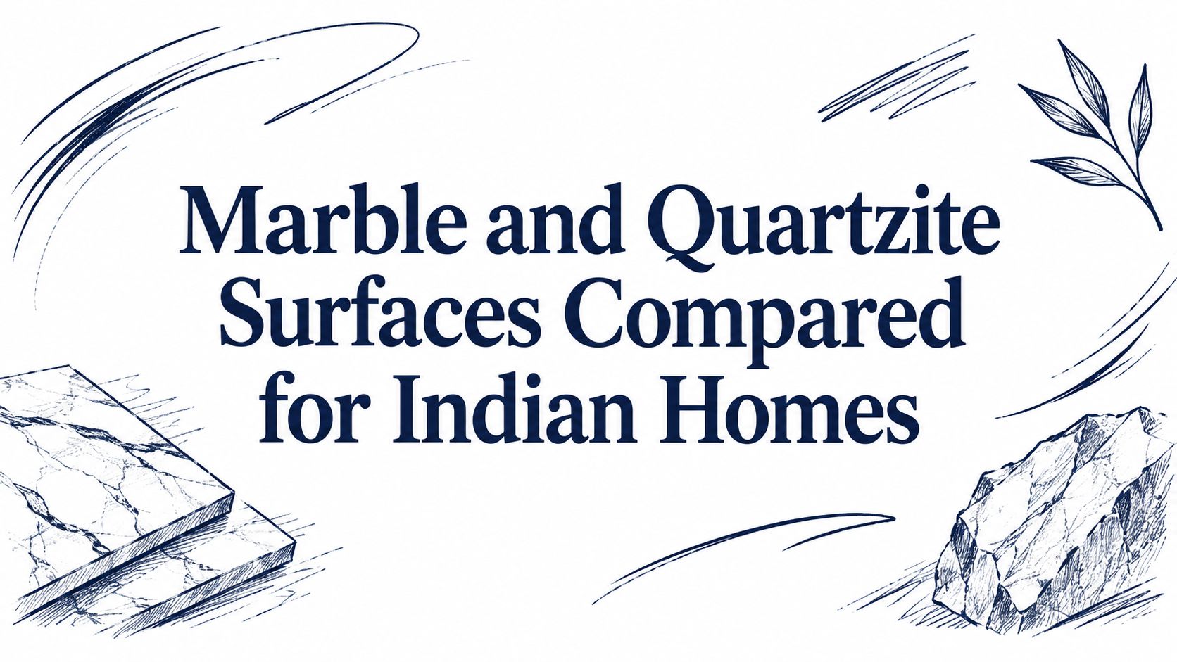 Marble and Quartzite Surfaces Compared for Indian Homes