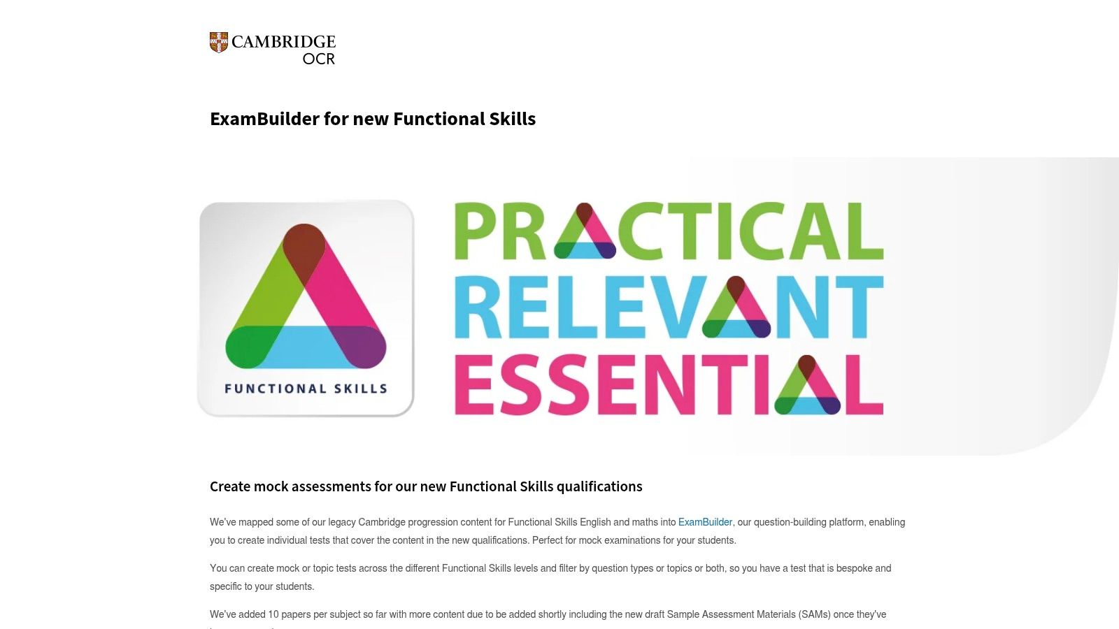 OCR Functional Skills Mathematics Level 2
