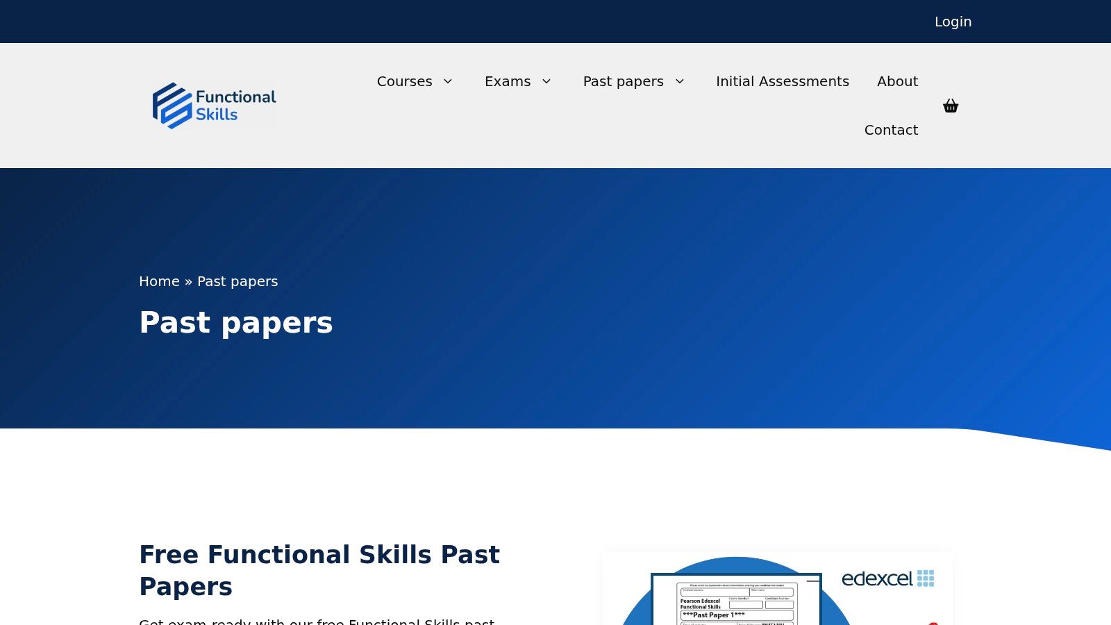 Functional Skills past papers