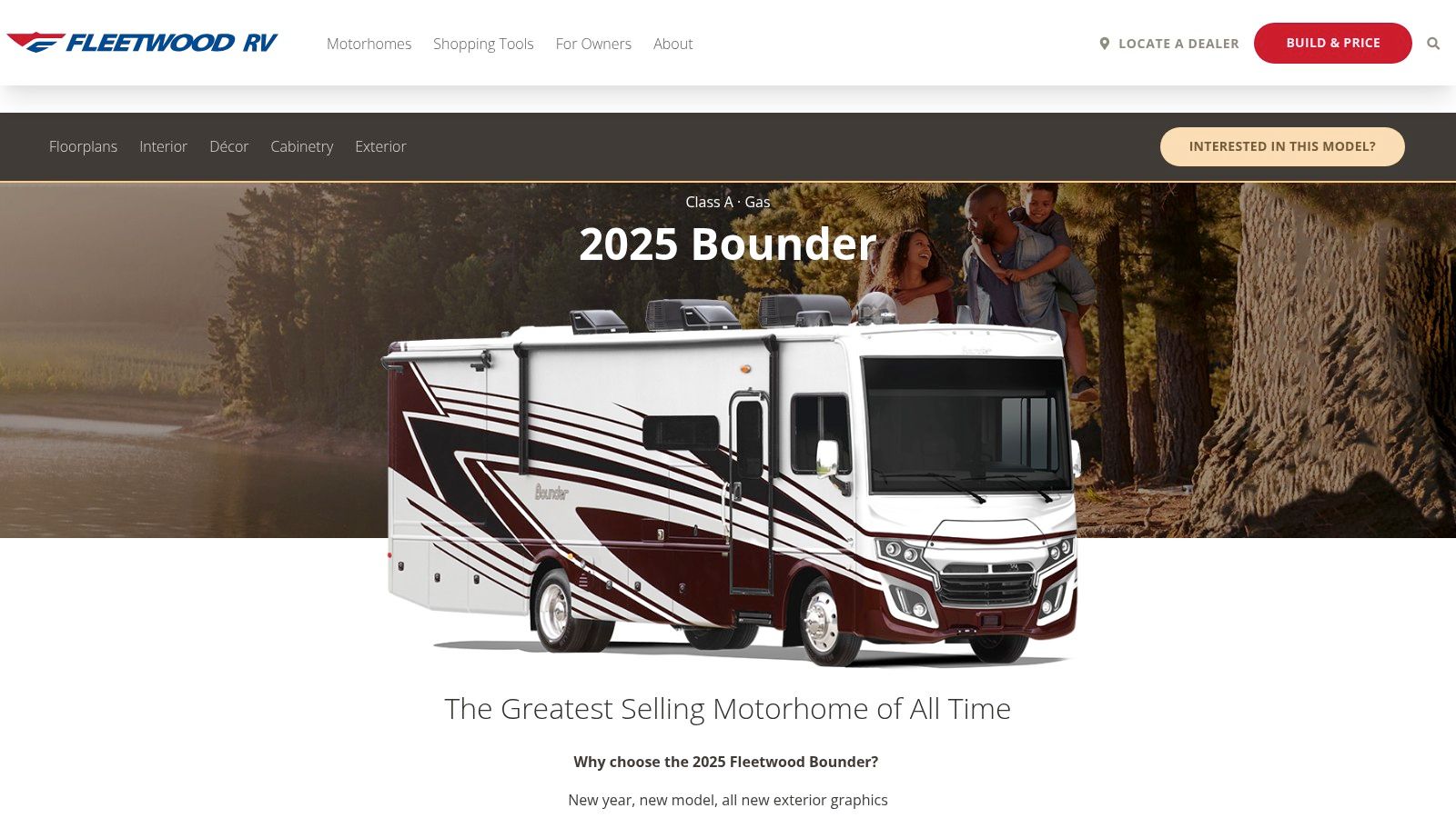 Fleetwood Bounder used gas Class A motorhome