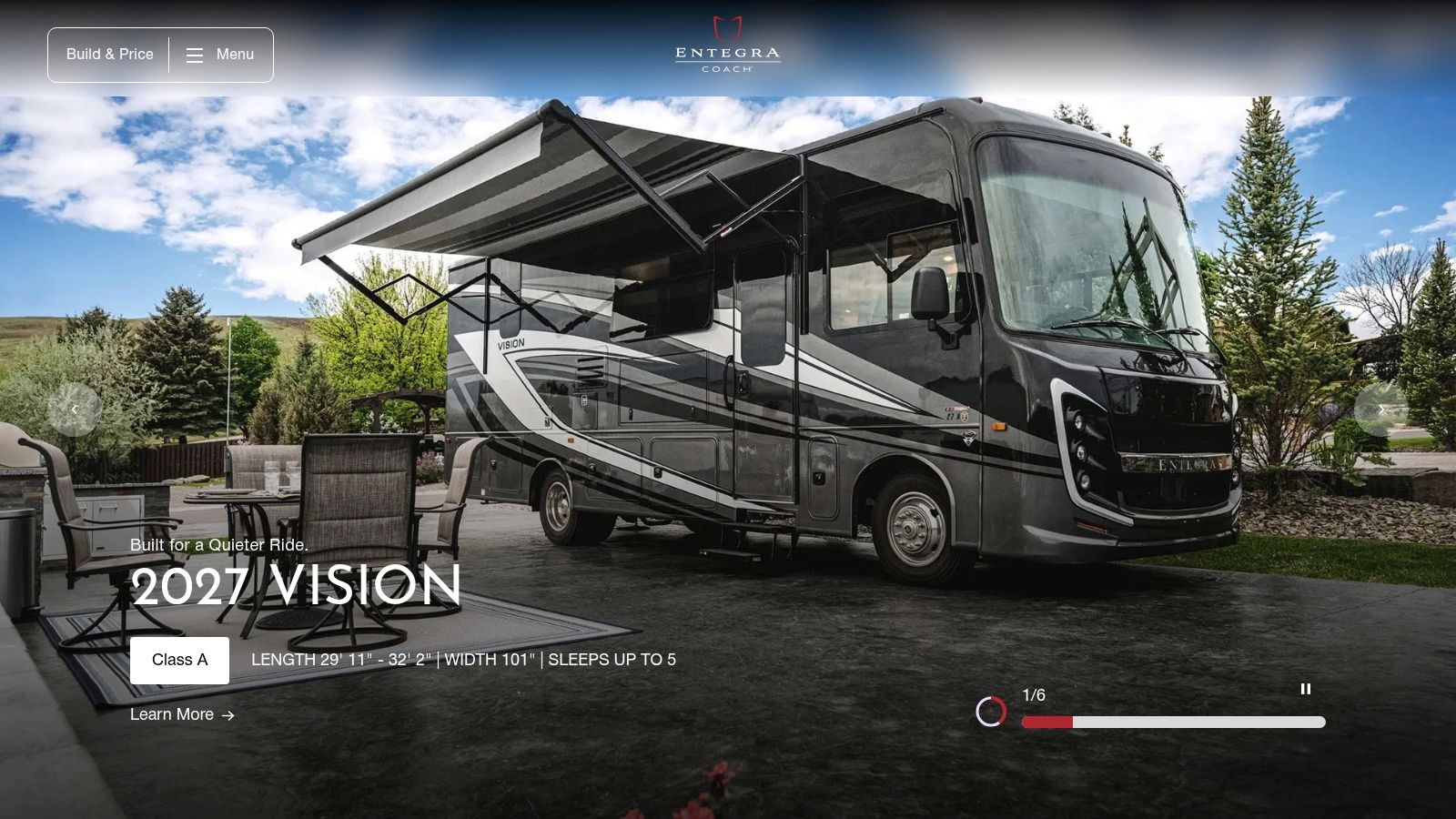 Entegra Coach Aspire used luxury motorhome