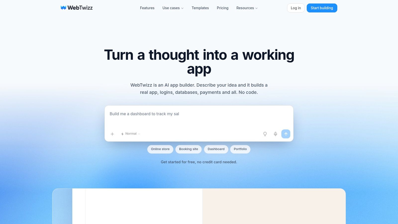 Screenshot from https://webtwizz.com
