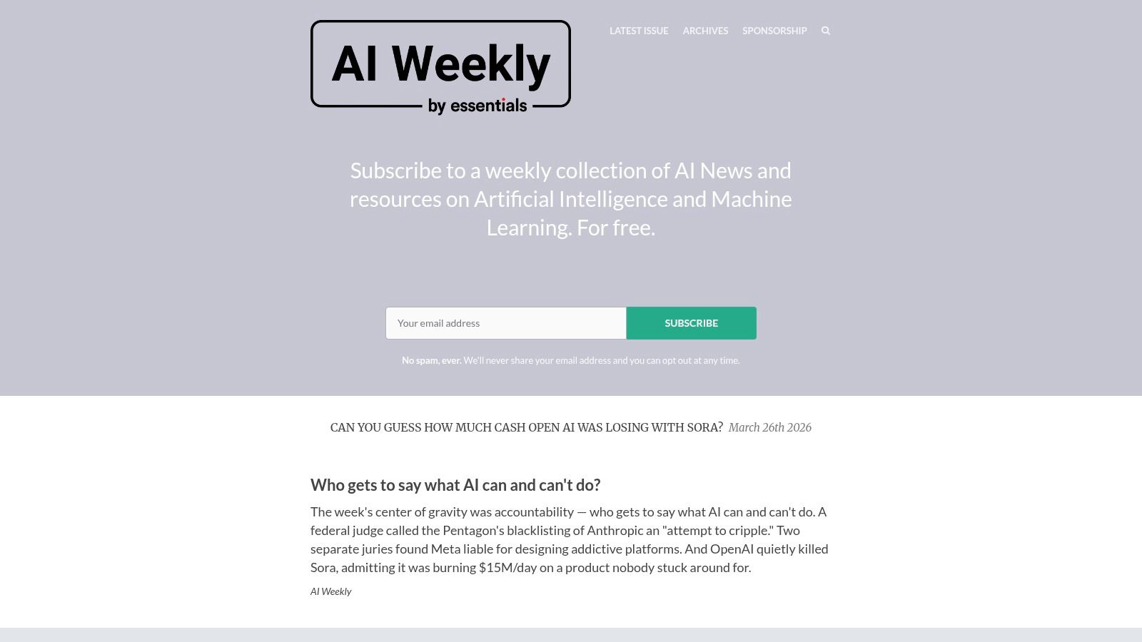 AI Weekly (aiweekly.co)