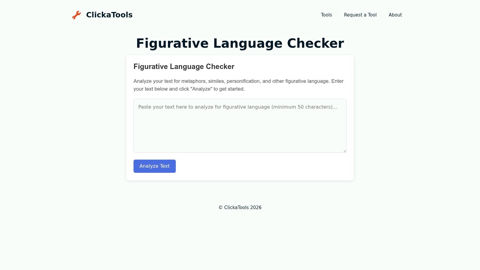 ClickaTools – Figurative Language Checker