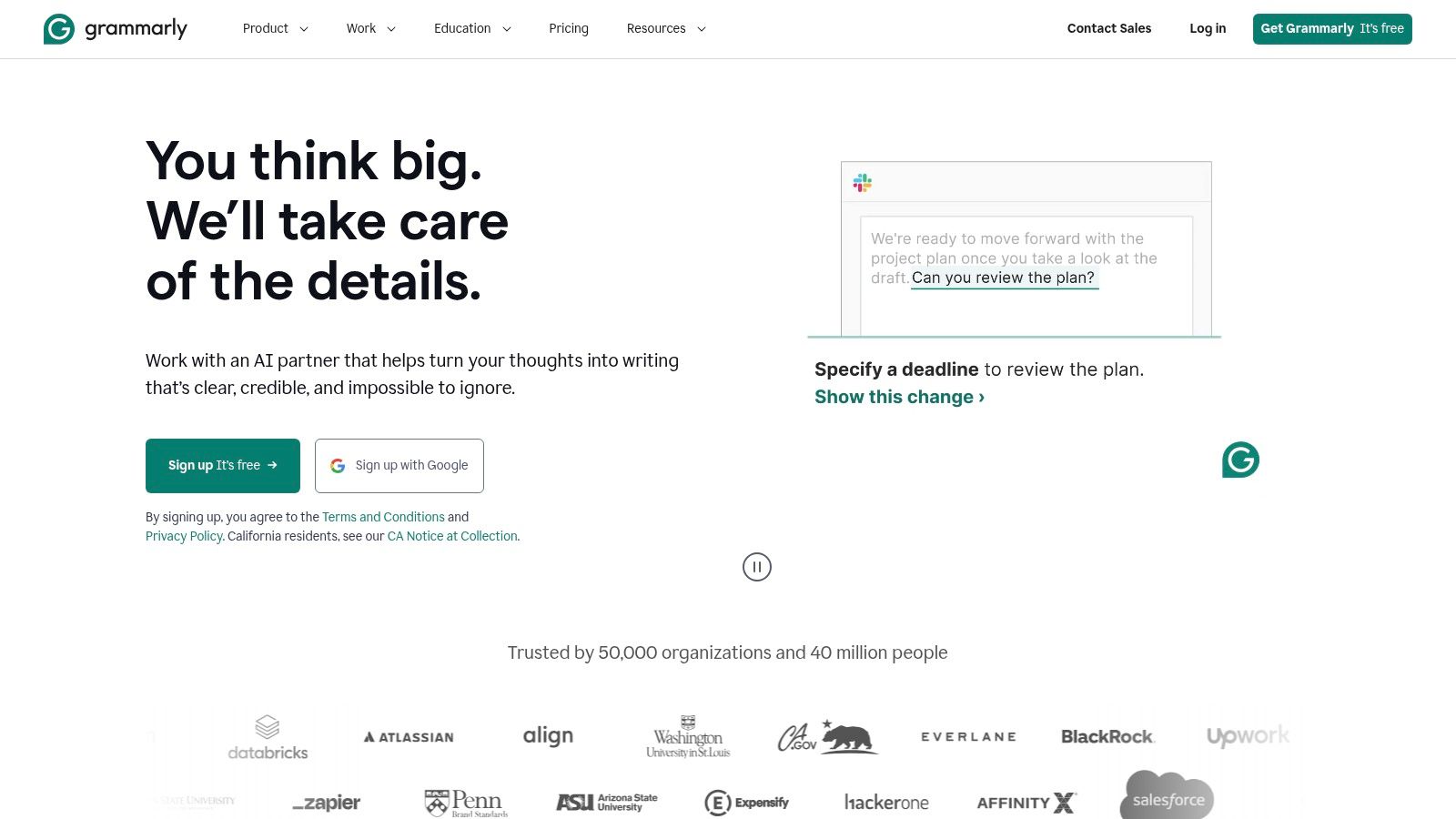 Grammarly (for teams and enterprises)