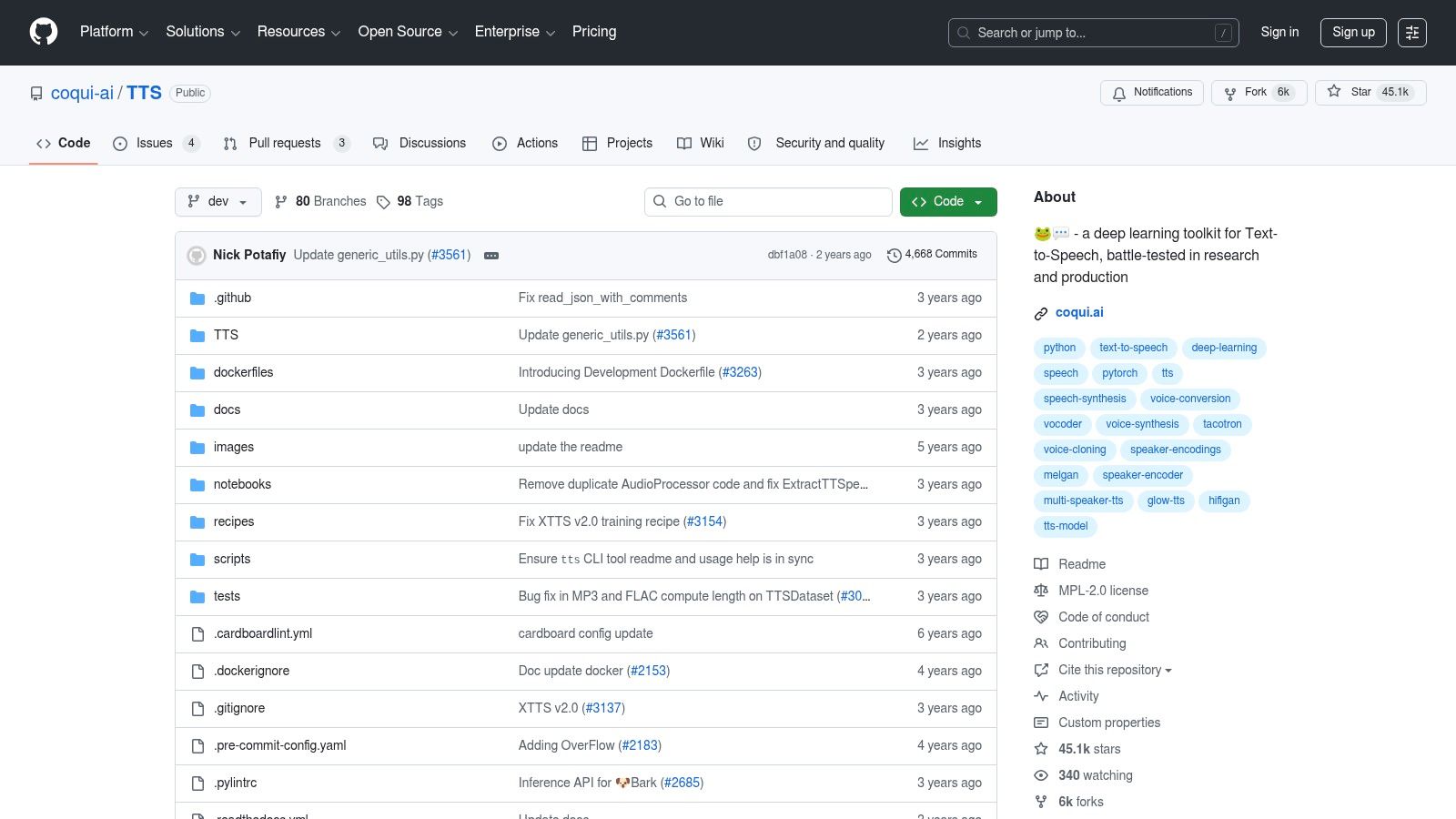 Coqui TTS (open-source, self-hosted)