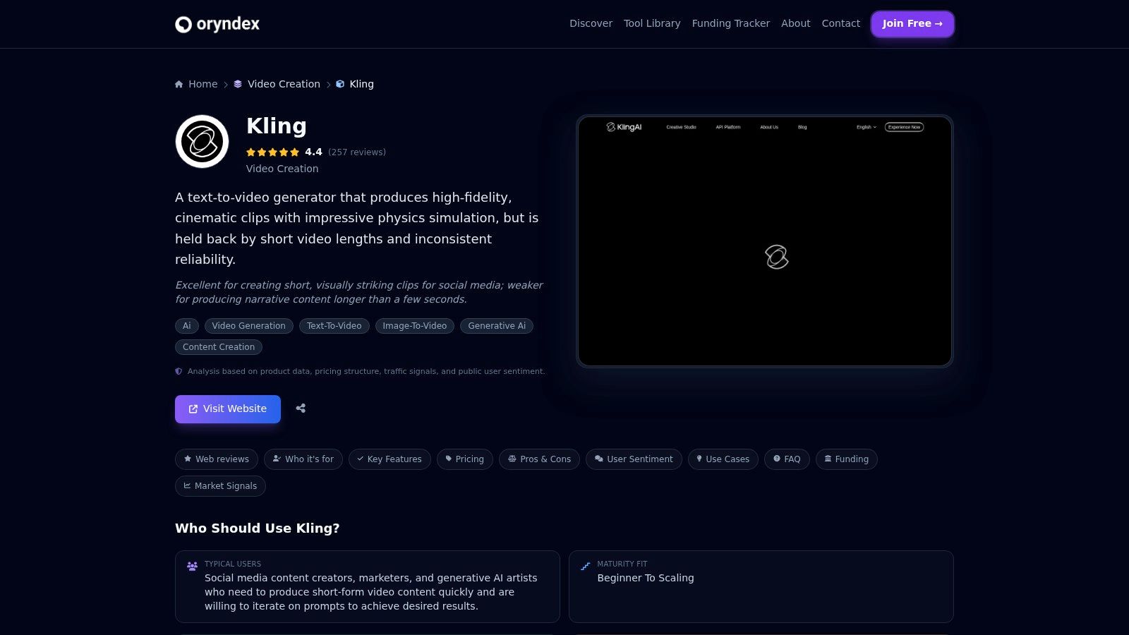 Kling | Toolibrary