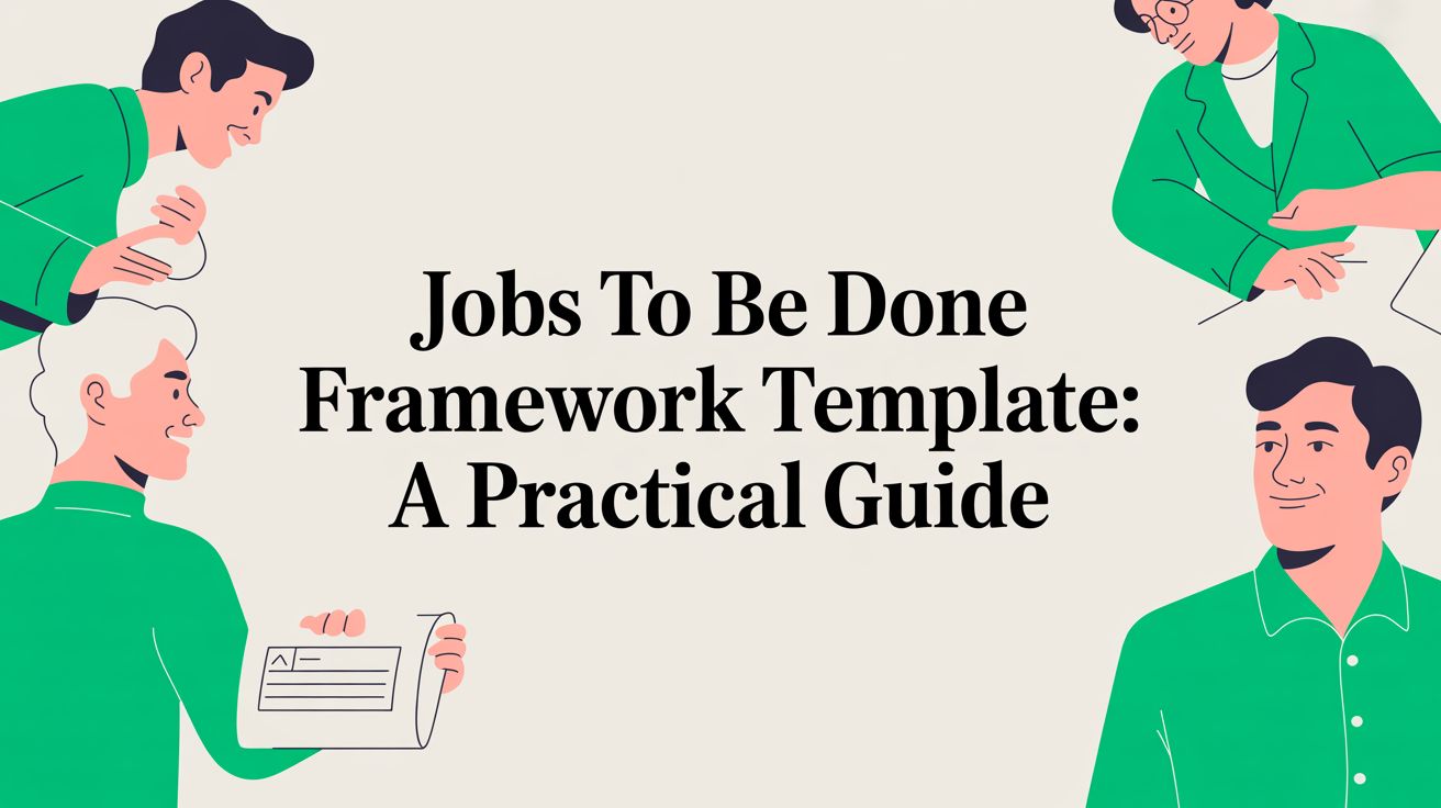 To Be Done Jobs to Be Done Framework Template: A Practical Guide