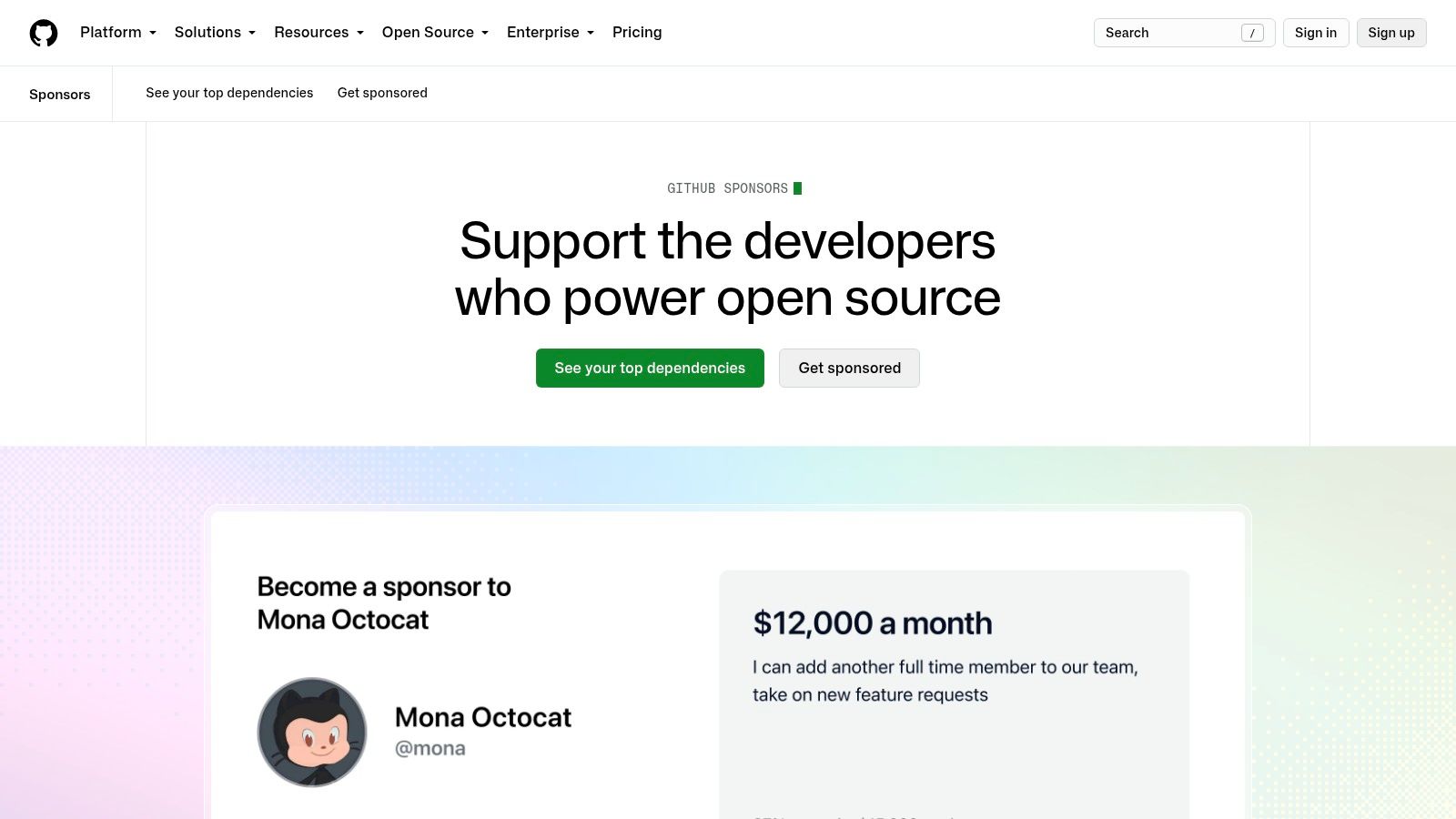 GitHub Sponsors