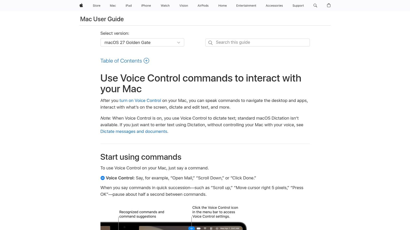 Apple Voice Control