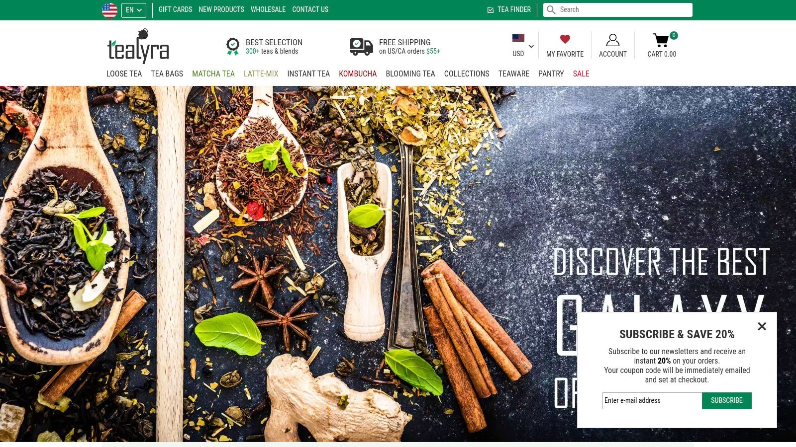 Screenshot from https://www.tealyra.com
