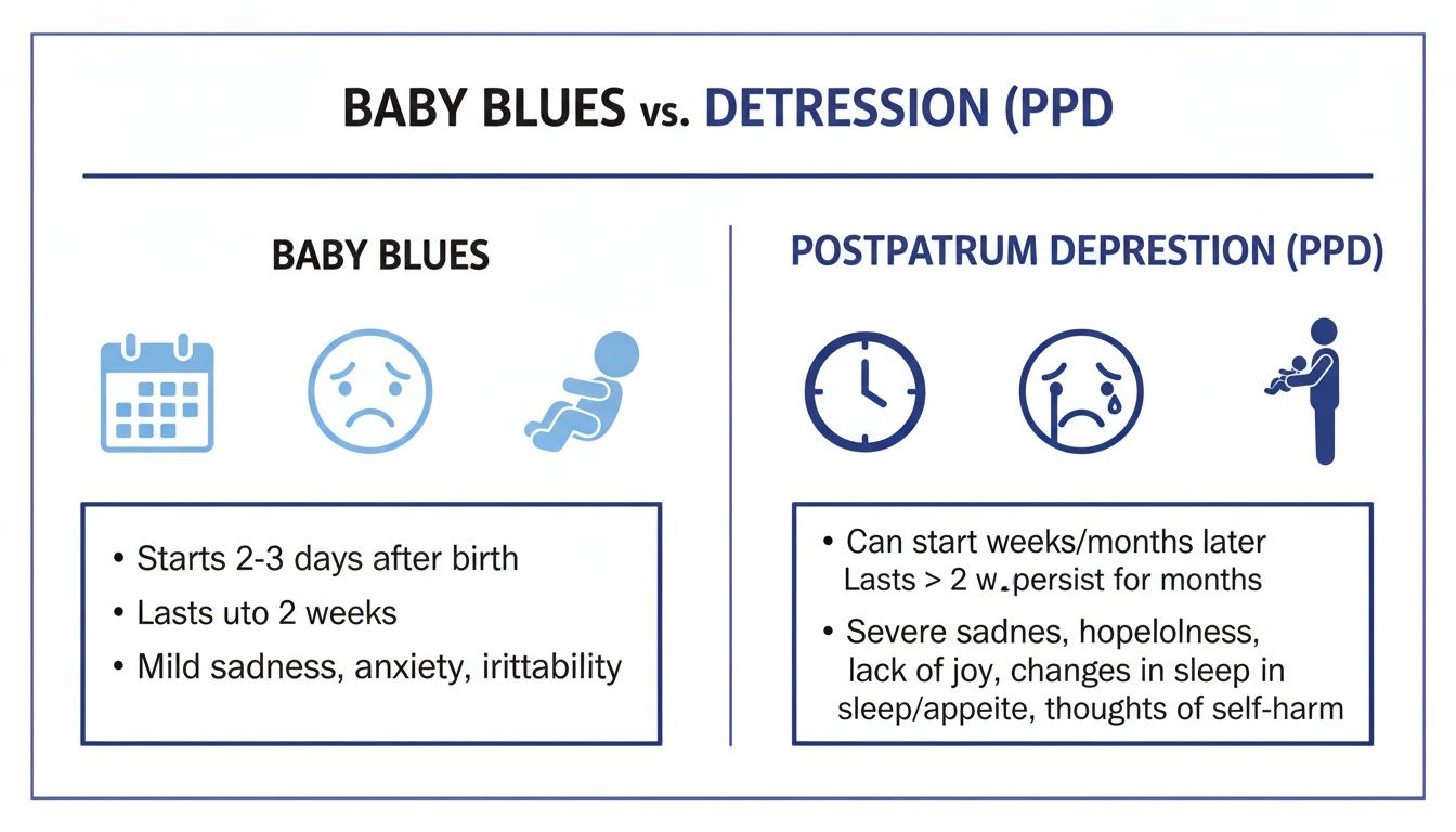 Postpartum Depression vs Baby Blues: What Parents Should Know