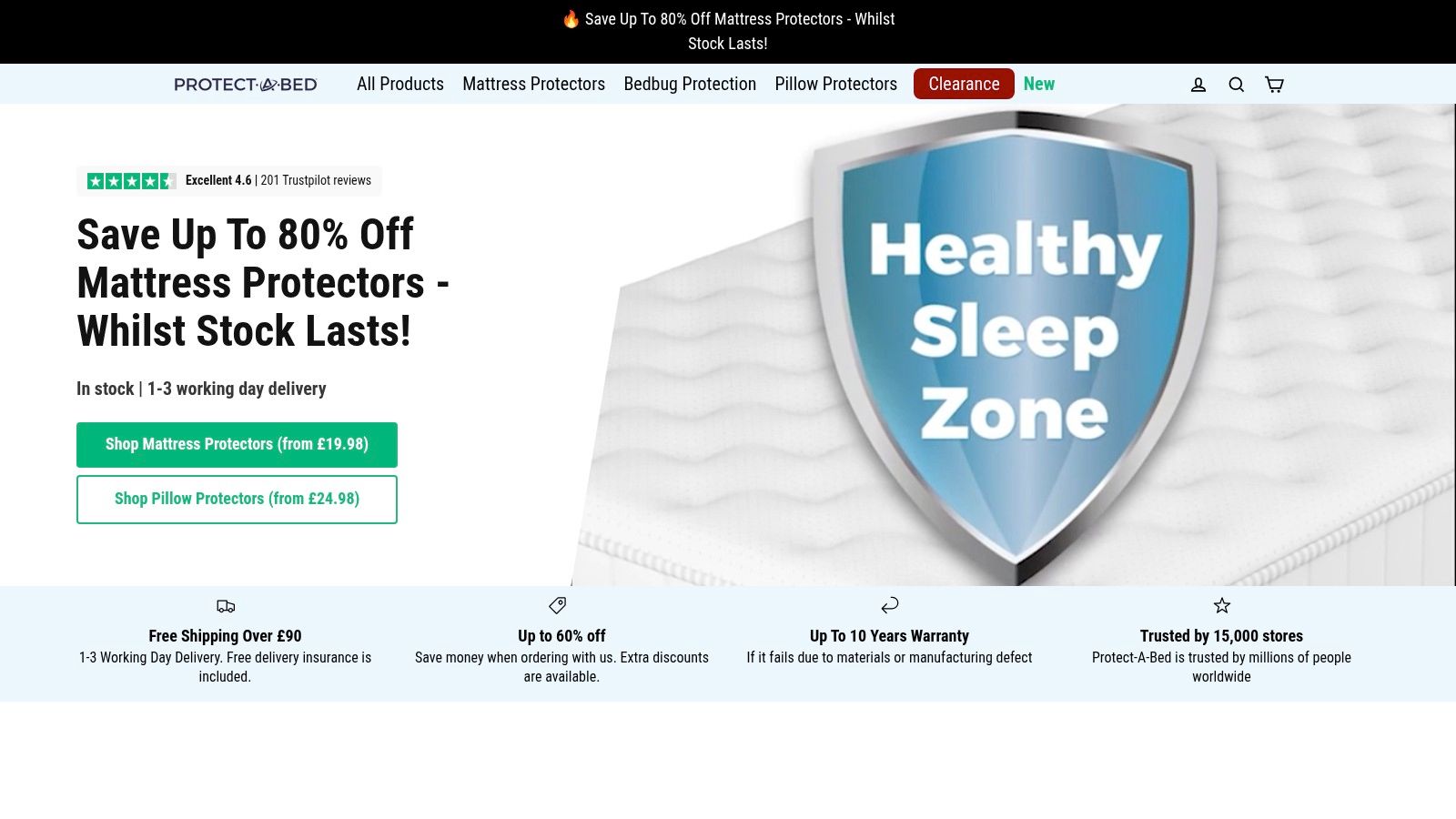 Screenshot from https://www.protectabed.co.uk