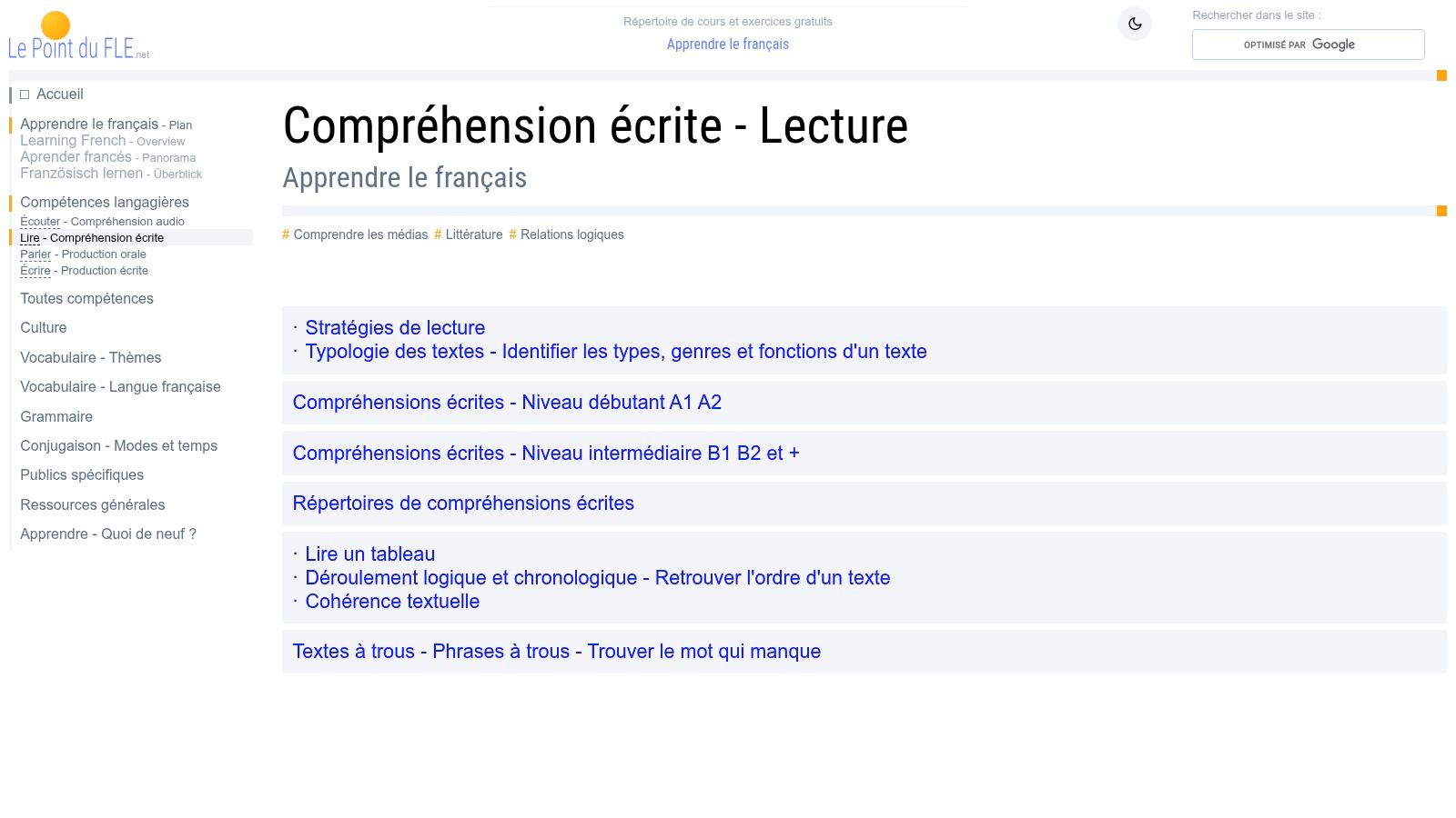 Le Point du FLE