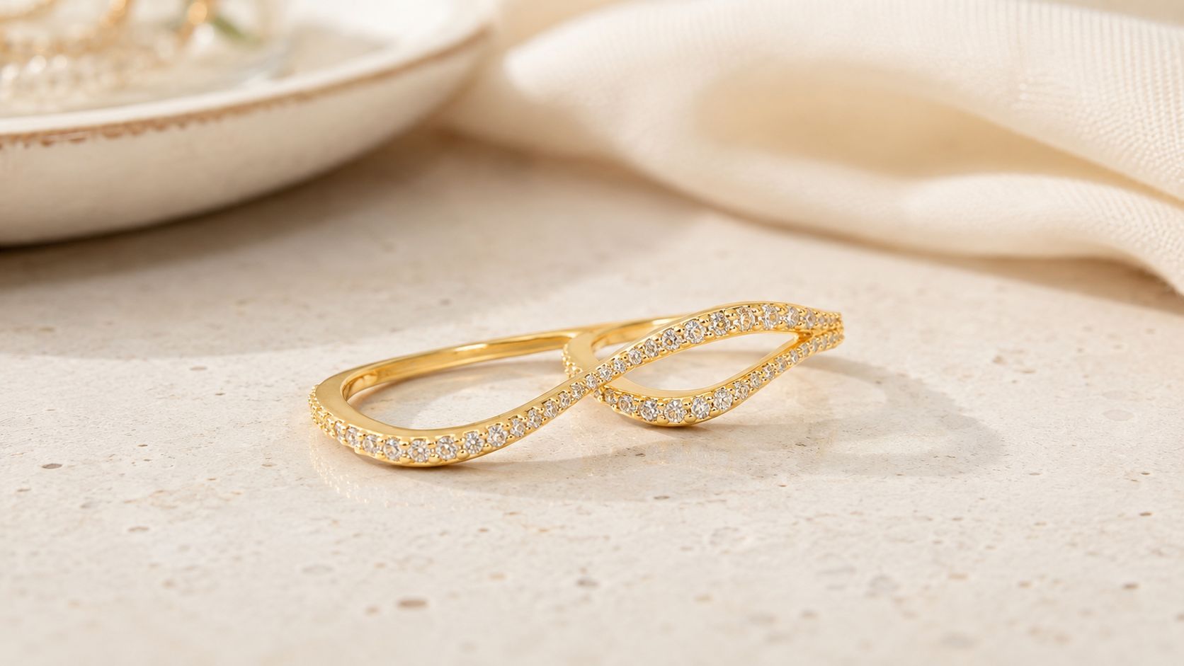 Two Finger Twist Ring