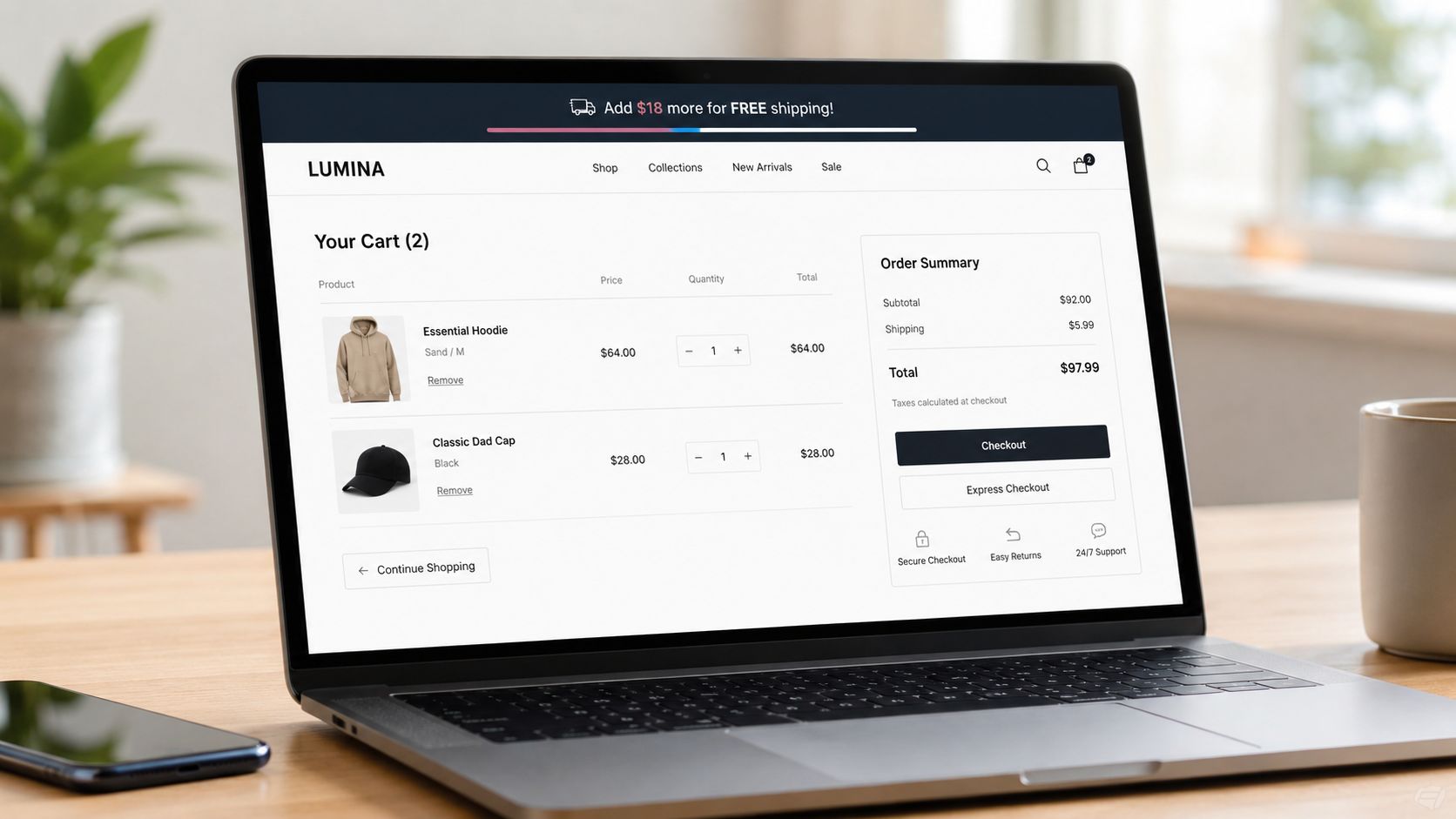 Screenshot from https://epfinejewelry.com/cart