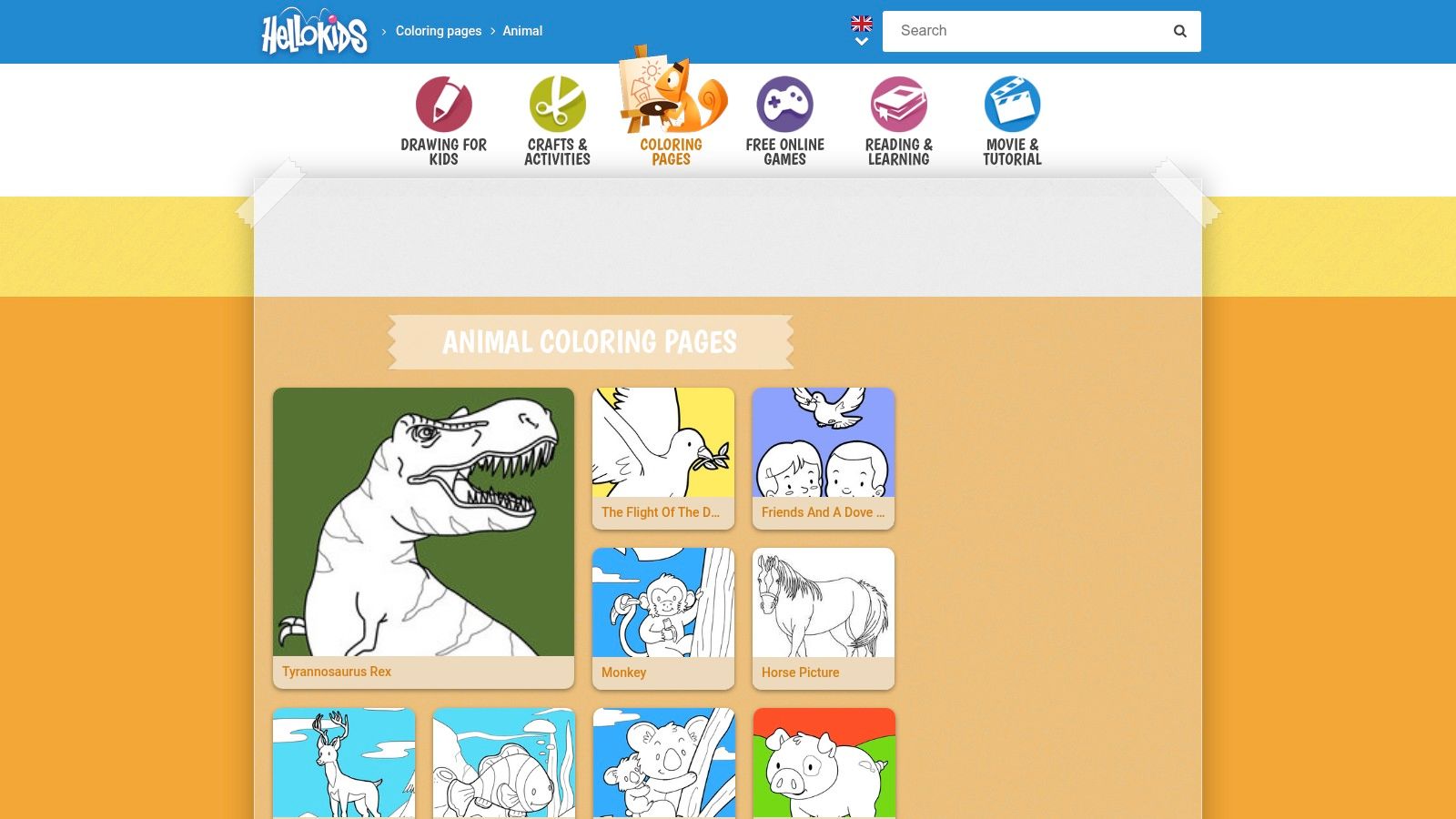 HelloKids (Animal Coloring Pages)