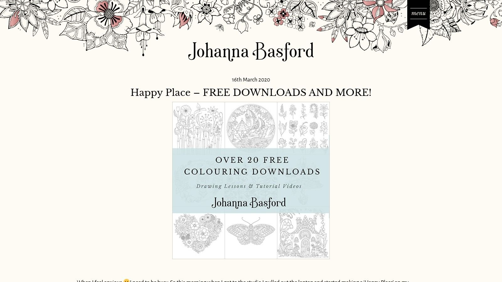 Johanna Basford – Free Downloads
