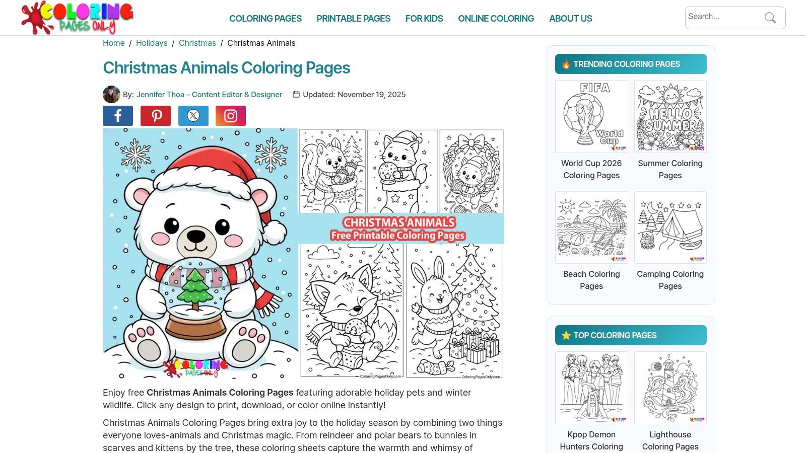 ColoringPagesOnly: Festive Pups for Every Project