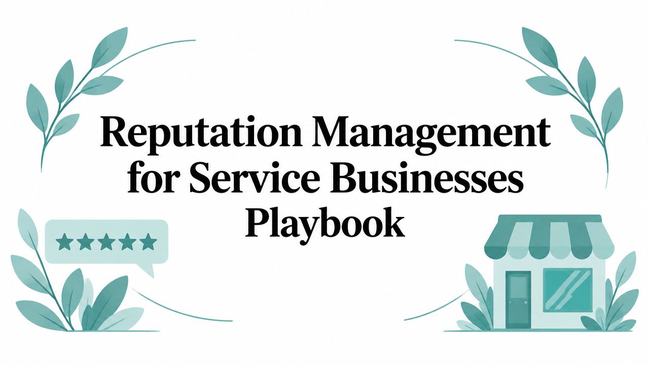 Reputation Management for Service Businesses Playbook