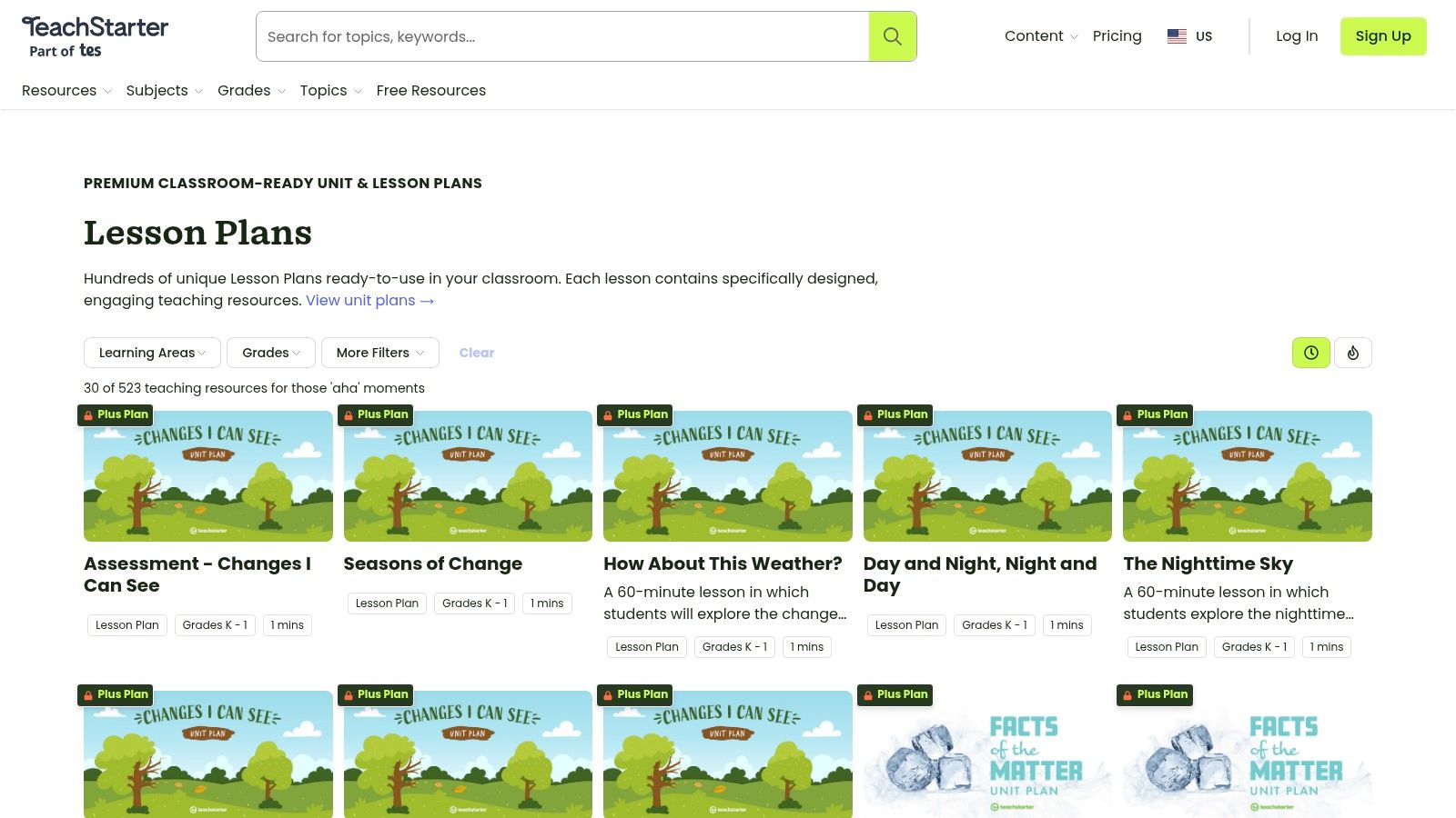 Teach Starter Lesson Plan Templates and Packs