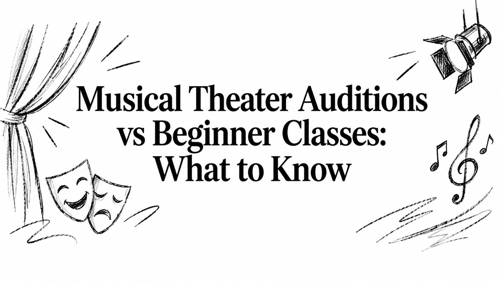 Musical Theater Auditions vs Beginner Classes: What to Know