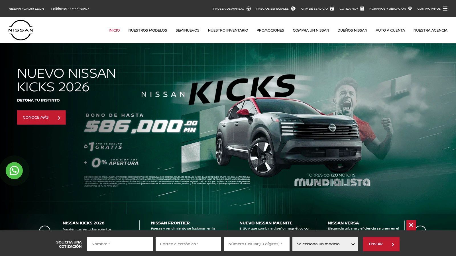 Nissan Forum León – Seminuevos (Grupo Torres Corzo)