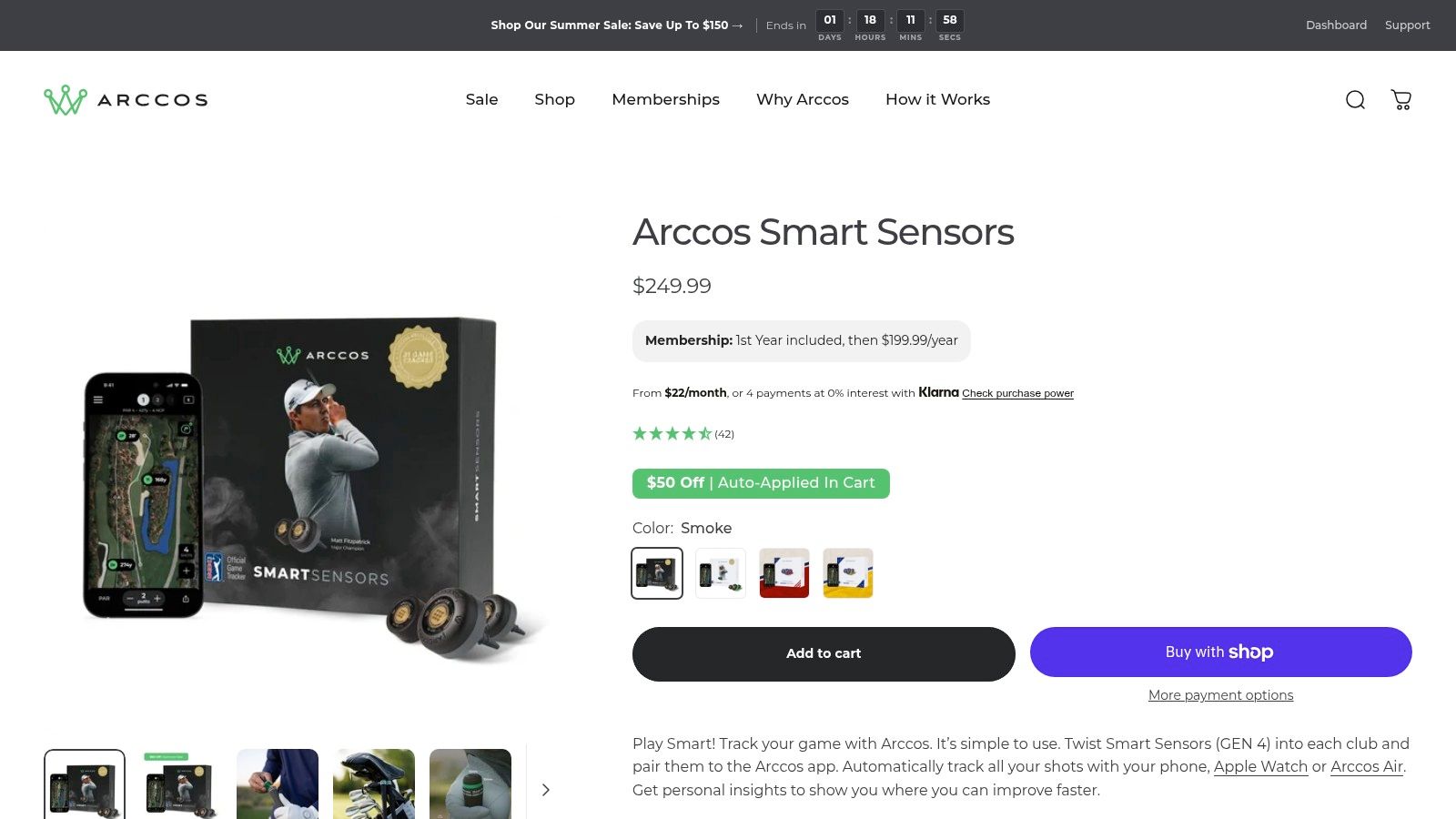 Arccos Smart Sensors