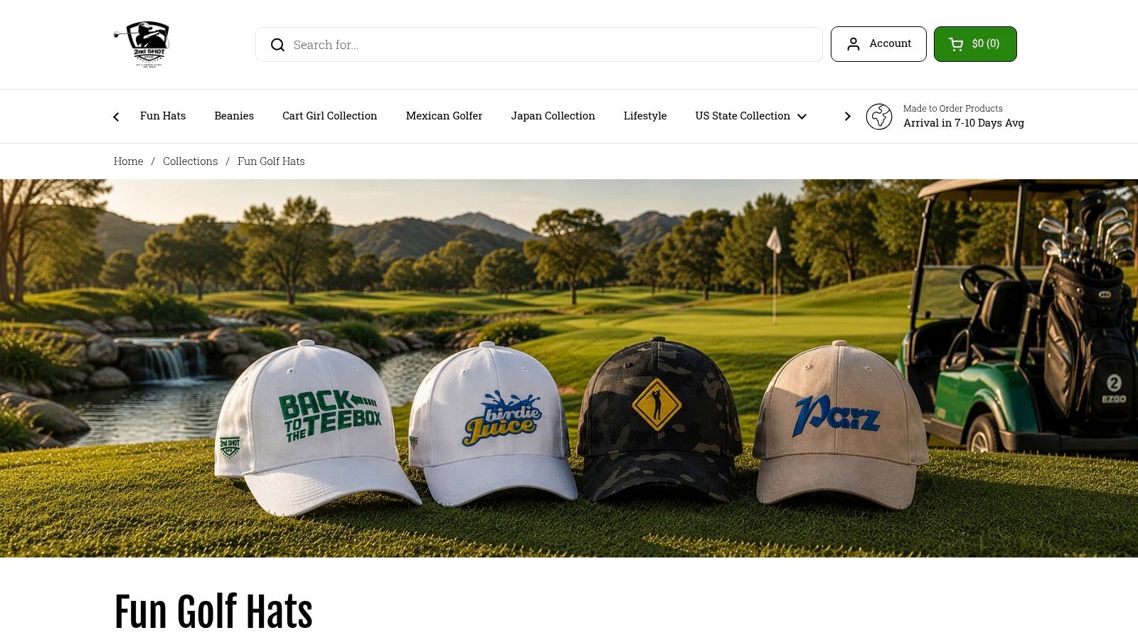 Collections Fun Golf Hats