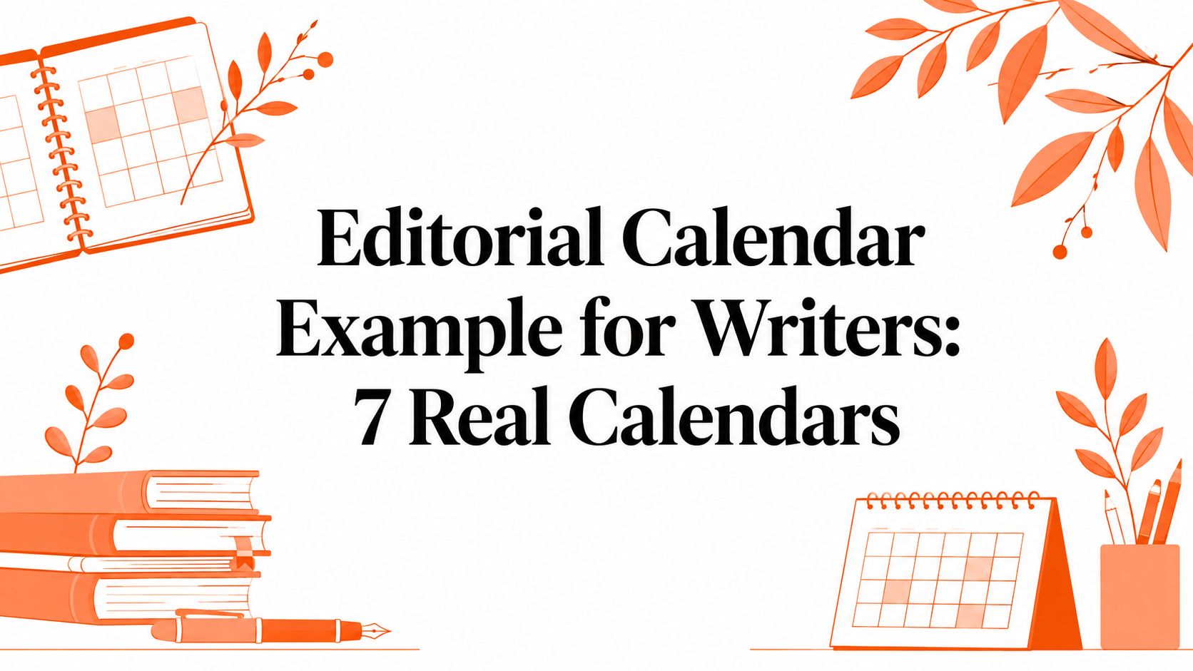 Editorial Calendar Example for Writers: 7 Real Calendars