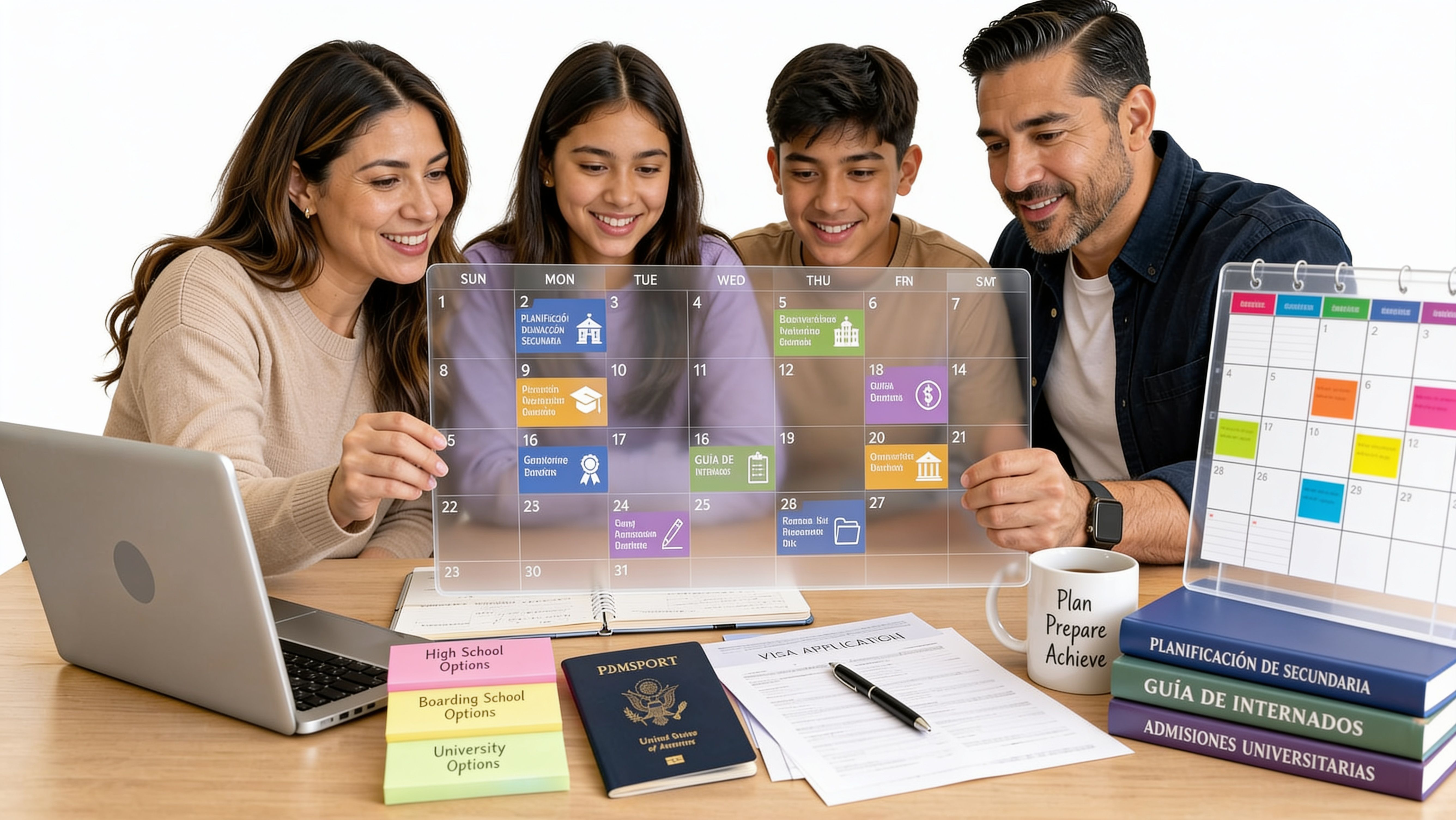Calendario de admisión en EE. UU. para tu familia