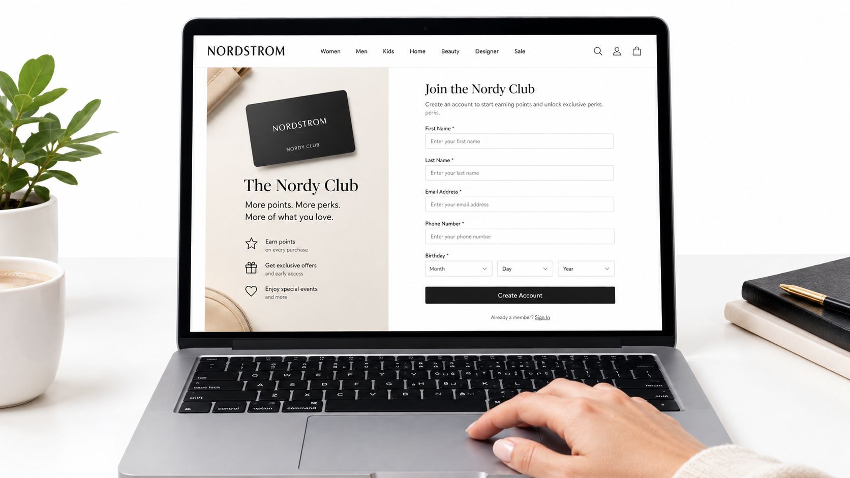 Screenshot from https://www.nordstrom.com/nordy-club