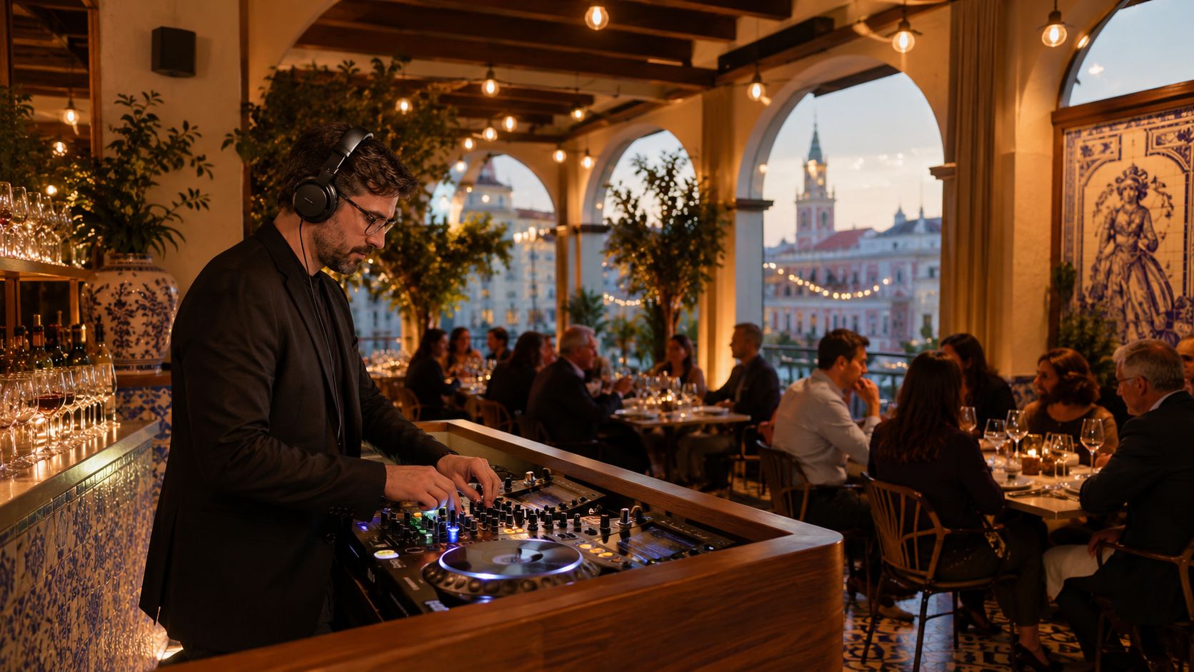 Imagen principal del artículo "Cómo contratar djs para eventos en restaurantes de Madrid" en el blog de Komvo
