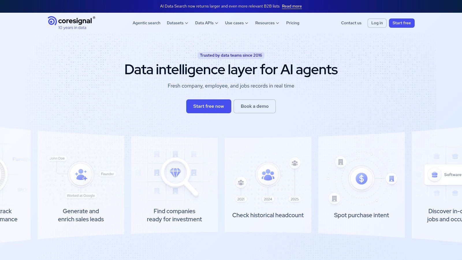 Coresignal, Multi-Source Company Enrichment API
