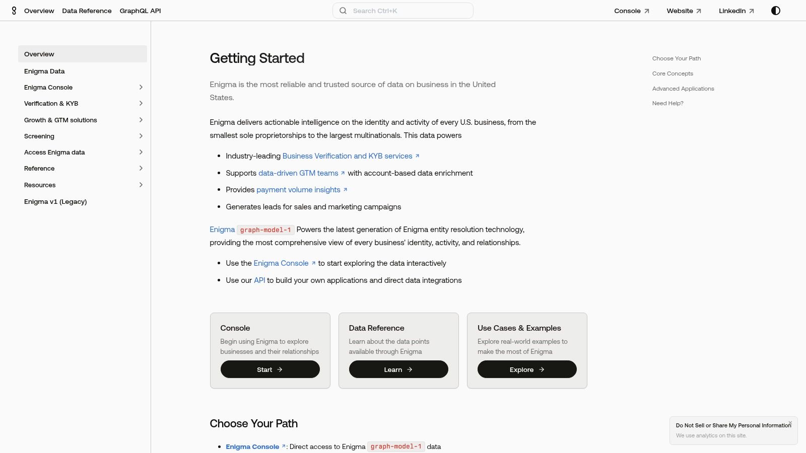 Enigma Businesses API