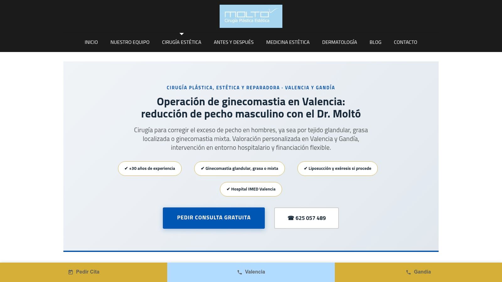 Dr. Roberto Moltó en Valencia y Gandía