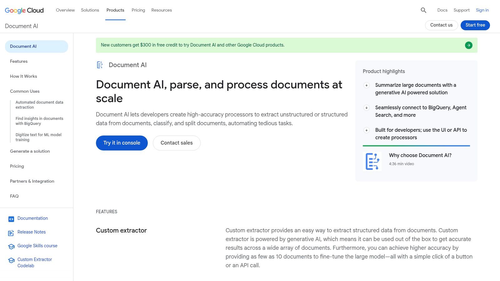 Google Cloud Document AI