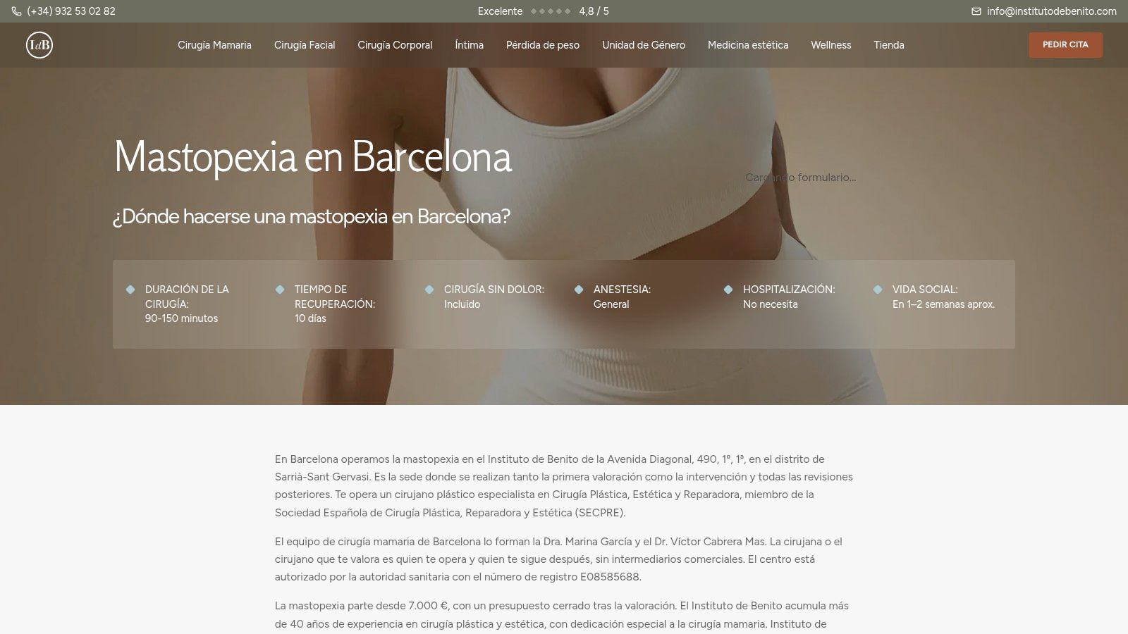 Instituto de Benito en Barcelona