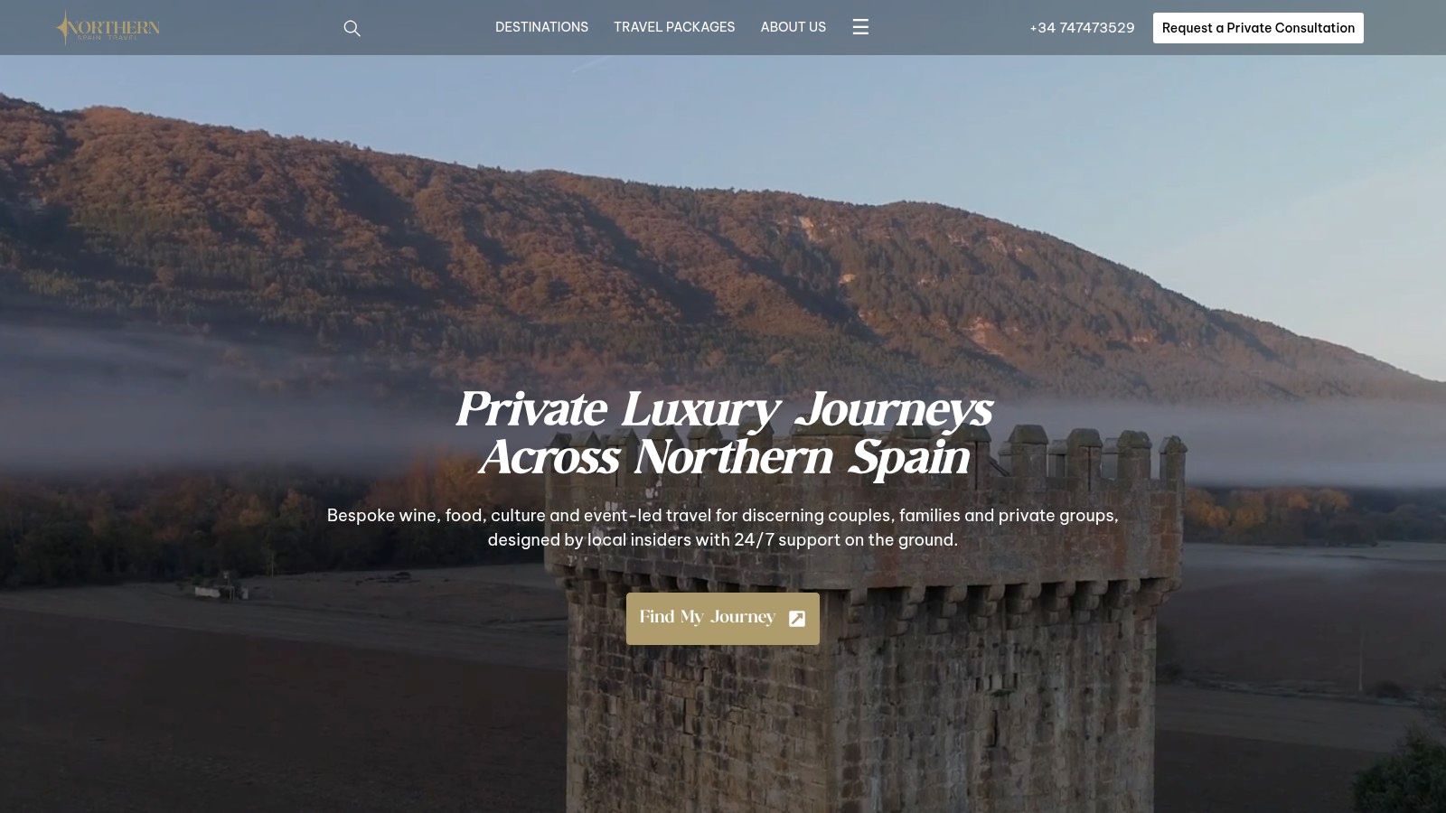 Screenshot from https://northernspaintravel.com