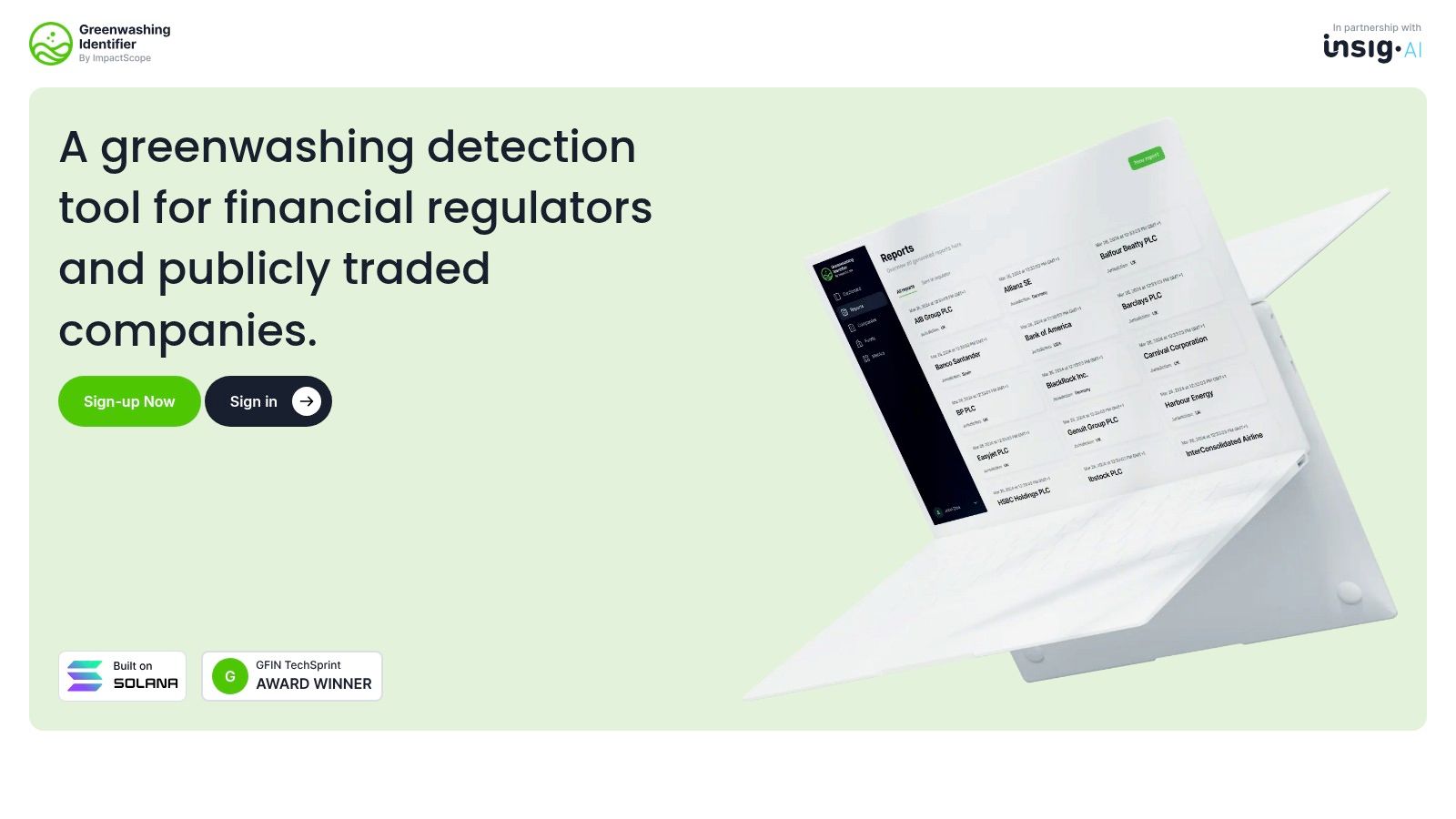 ImpactScope Greenwashing Identifier
