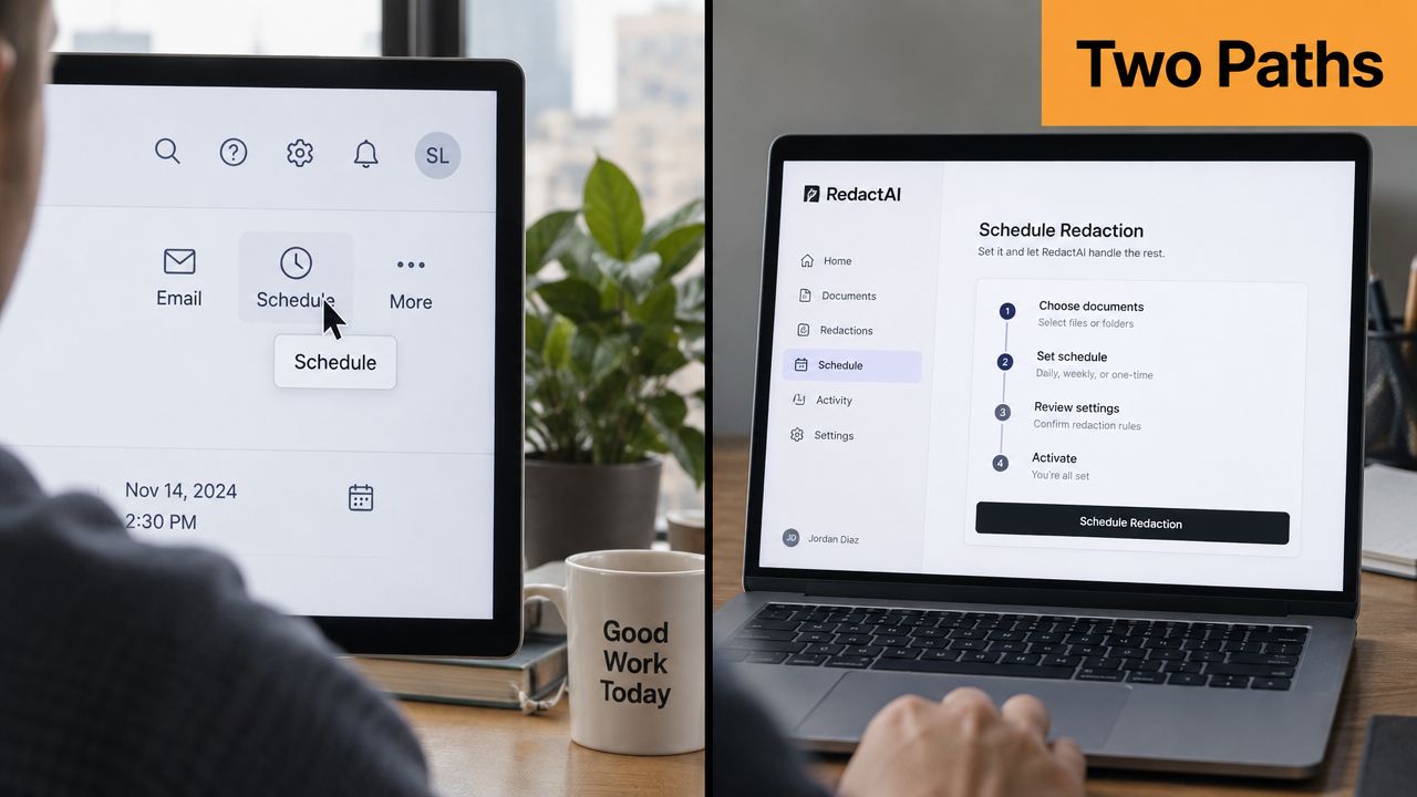 Screenshot from https://redactai.com/assets/scheduling-modal.png