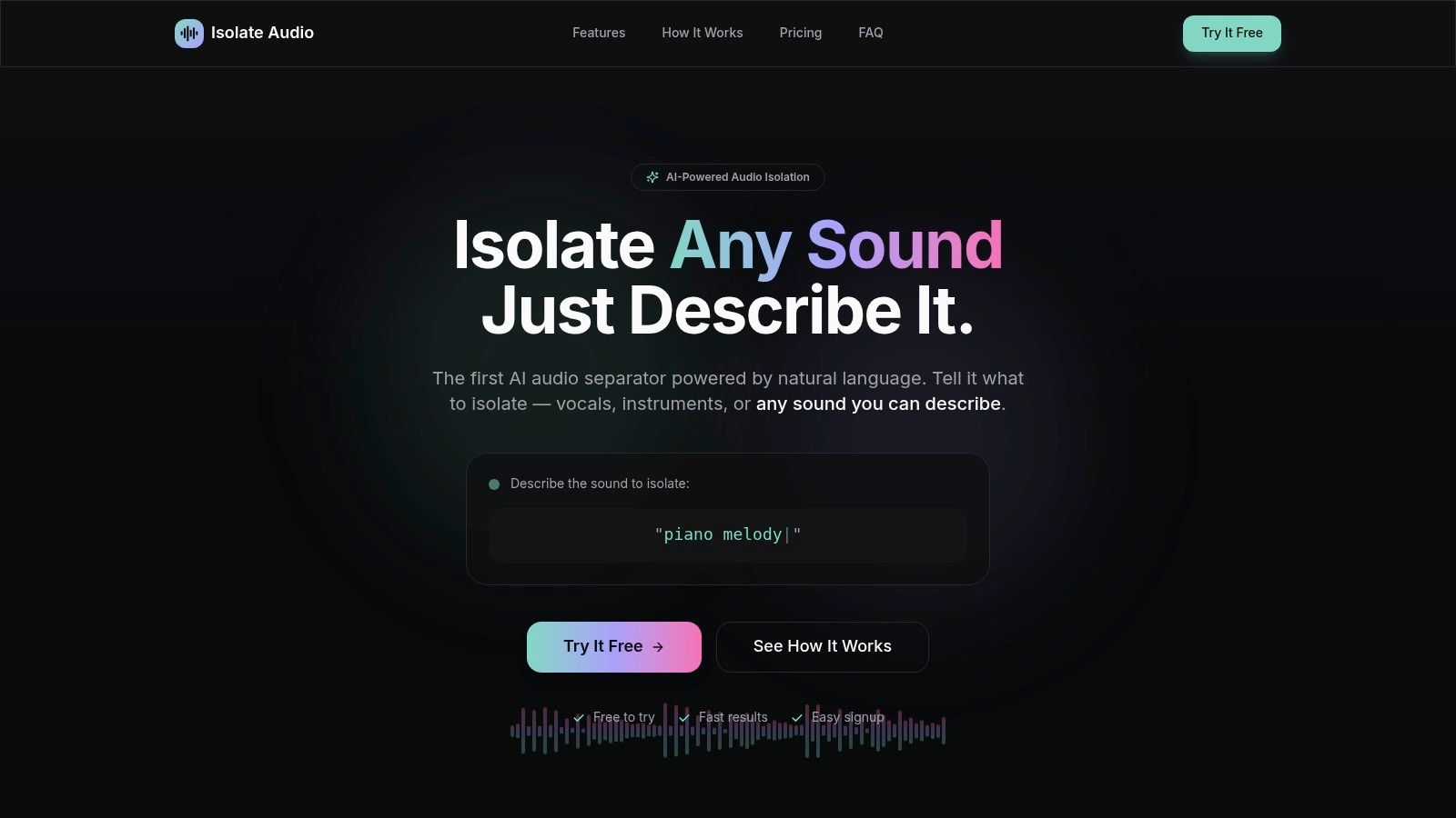 Screenshot from https://isolate.audio